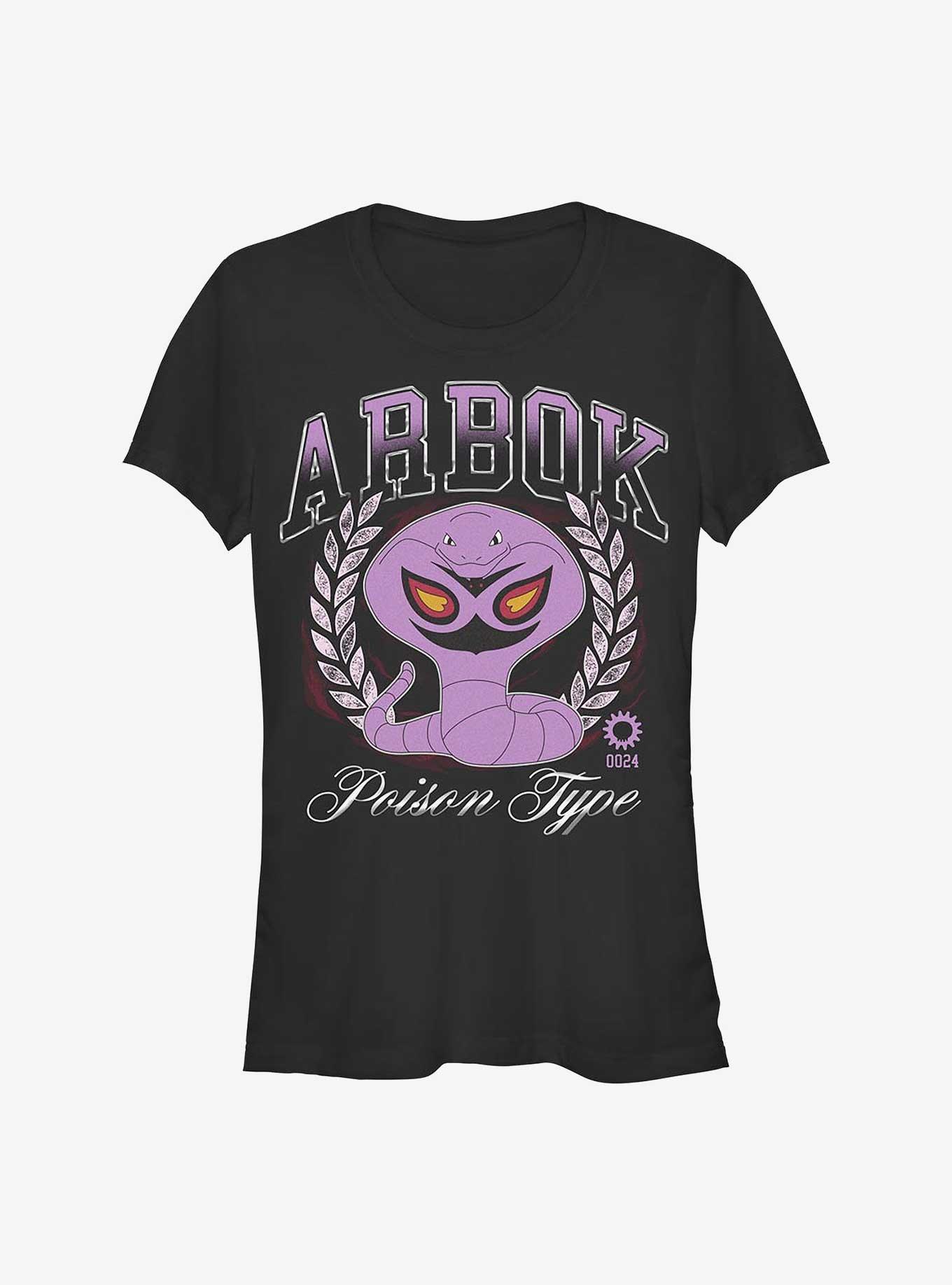 Pokemon Arbok Collegiate Girls T-Shirt, BLACK, hi-res