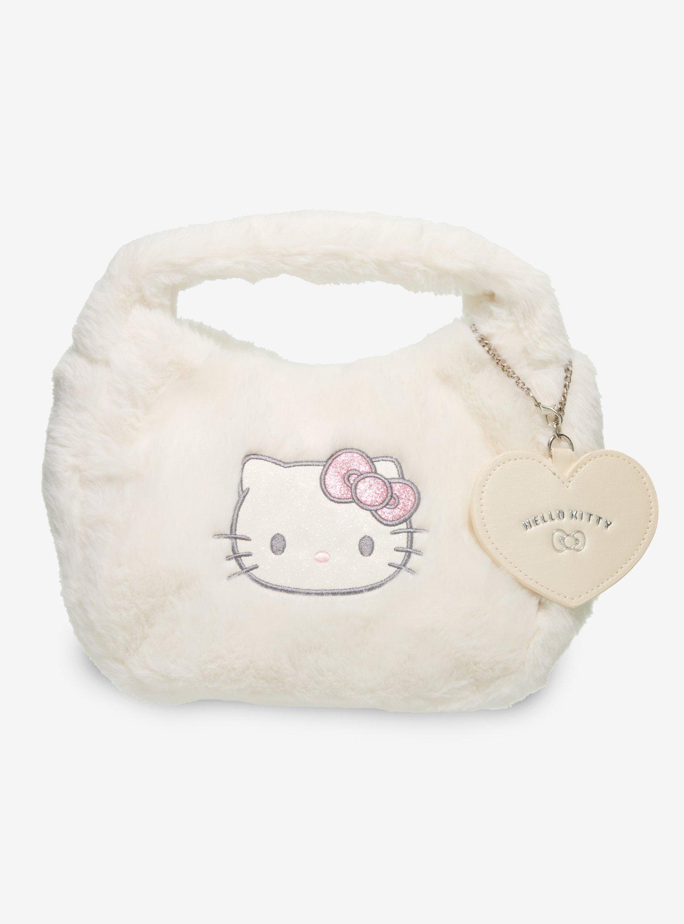 Sanrio Japan Originals Hello Kitty Fuzzy Wrist Crossbody Bag, , hi-res