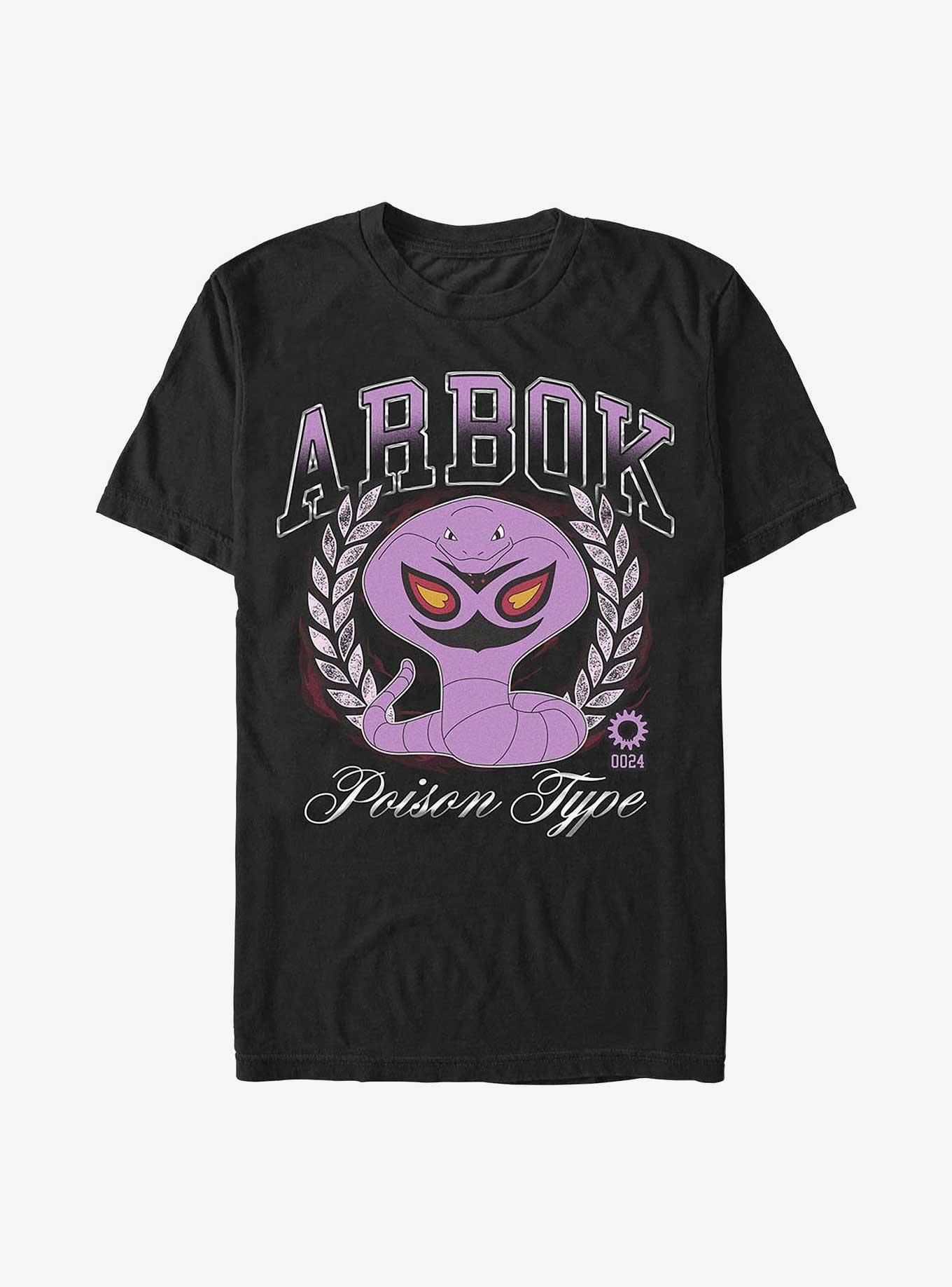 Pokemon Arbok Collegiate T-Shirt, BLACK, hi-res