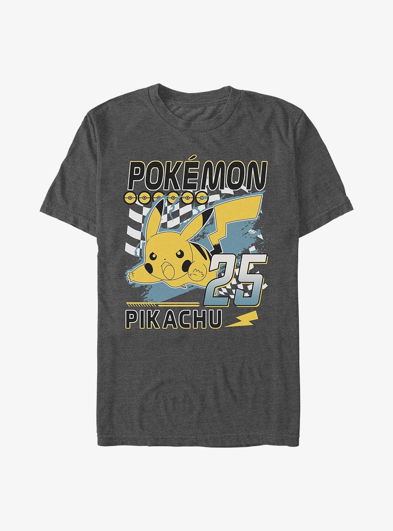 Pokemon Pikachu Lighting Strike T-Shirt, CHAR HTR, hi-res