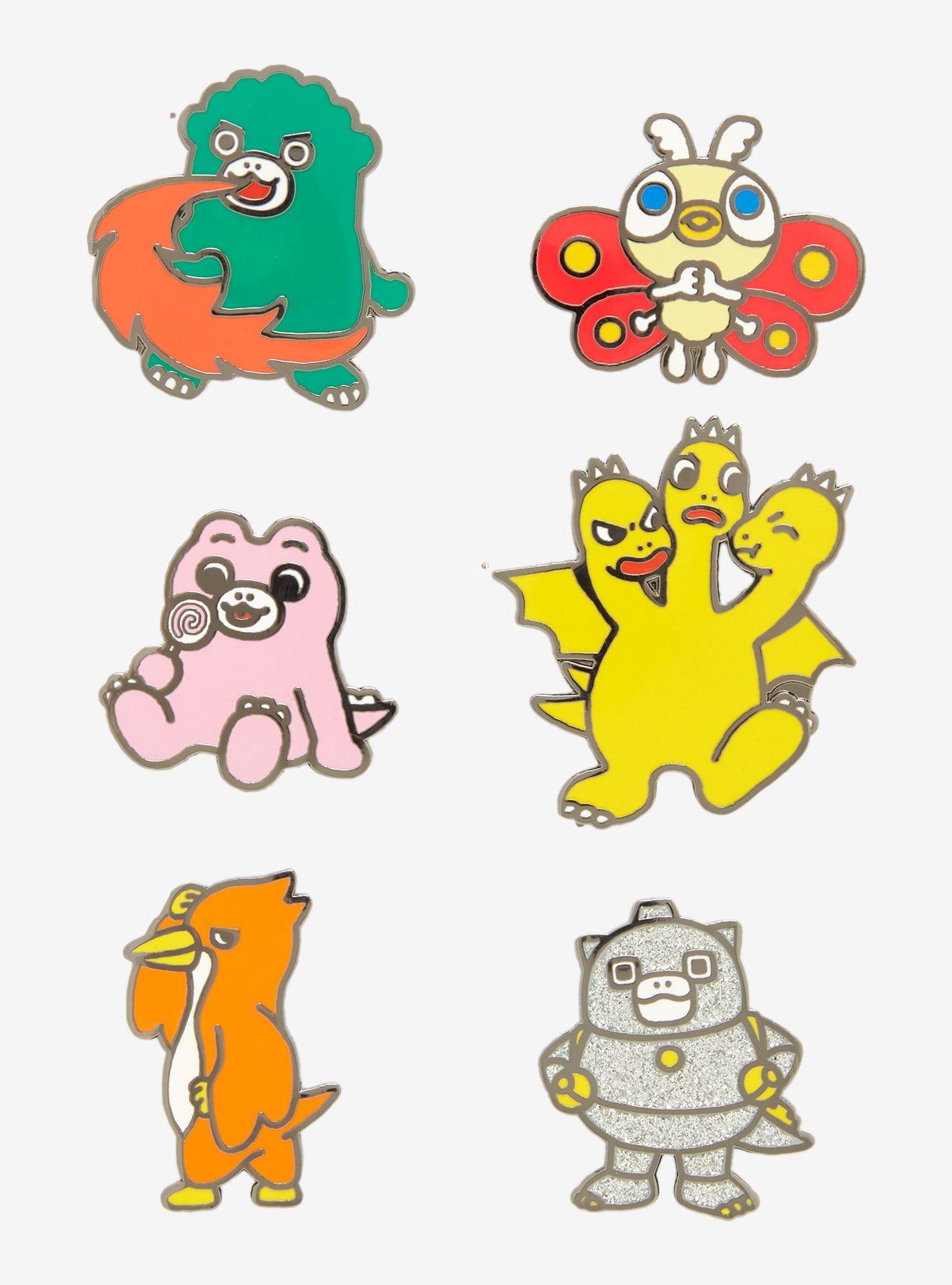 Whatever! Makes You Happy Godzilla and Friends Chibi Blind Box Enamel Pin