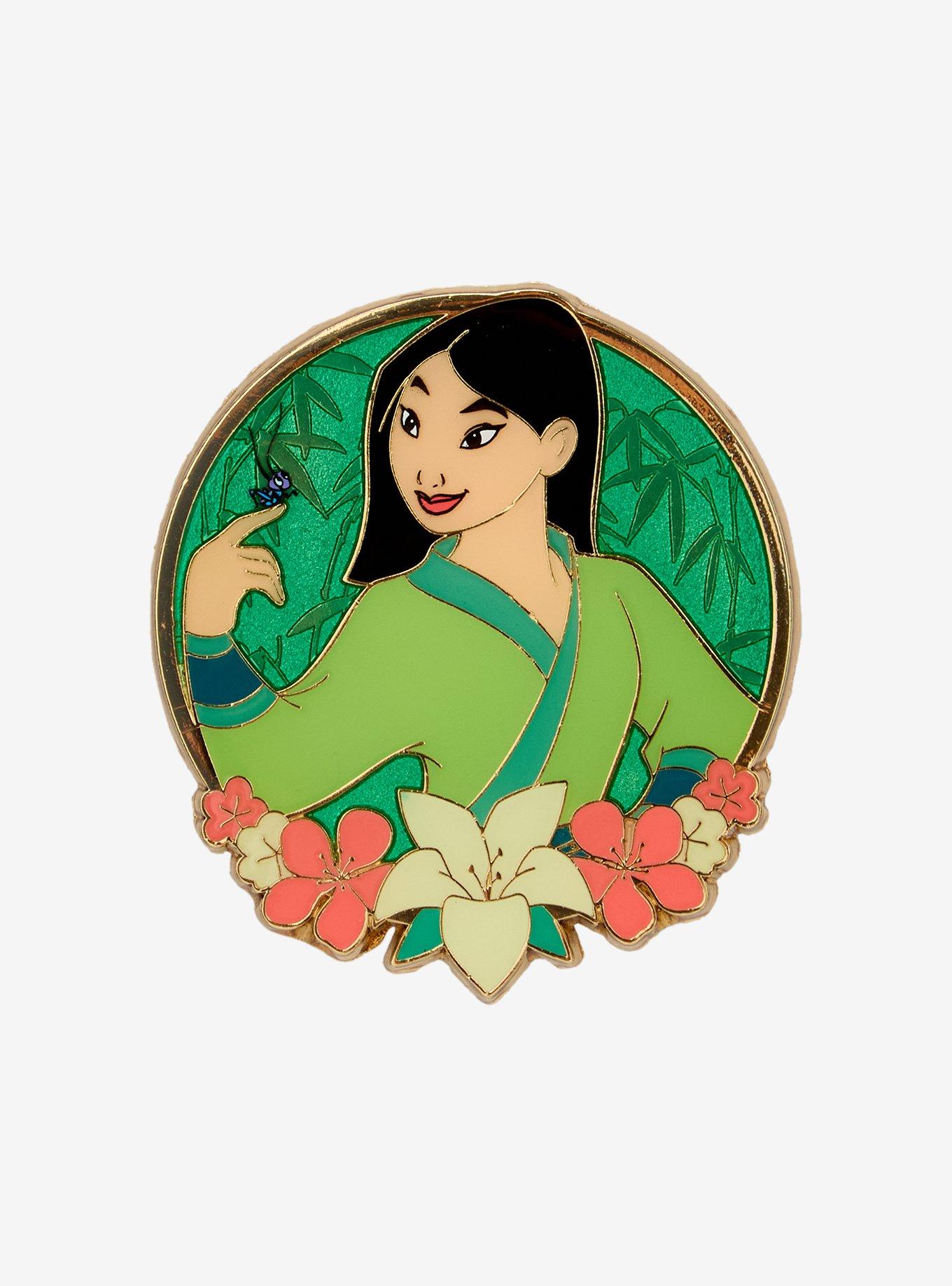 Loungefly Disney Mulan Flower Enamel Pin &mdash; BoxLunch Exclusive, , hi-res