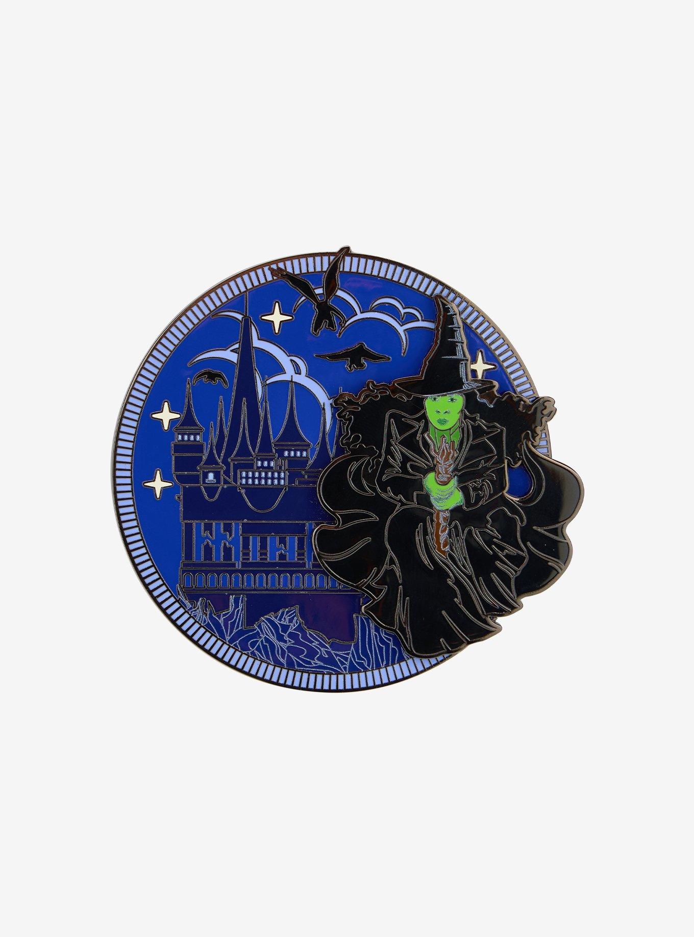 Loungefly Wicked Elphaba Broomstick Glow-in-the-Dark Limited Edition Sliding Enamel Pin &mdash; BoxLunch Exclusive, , hi-res