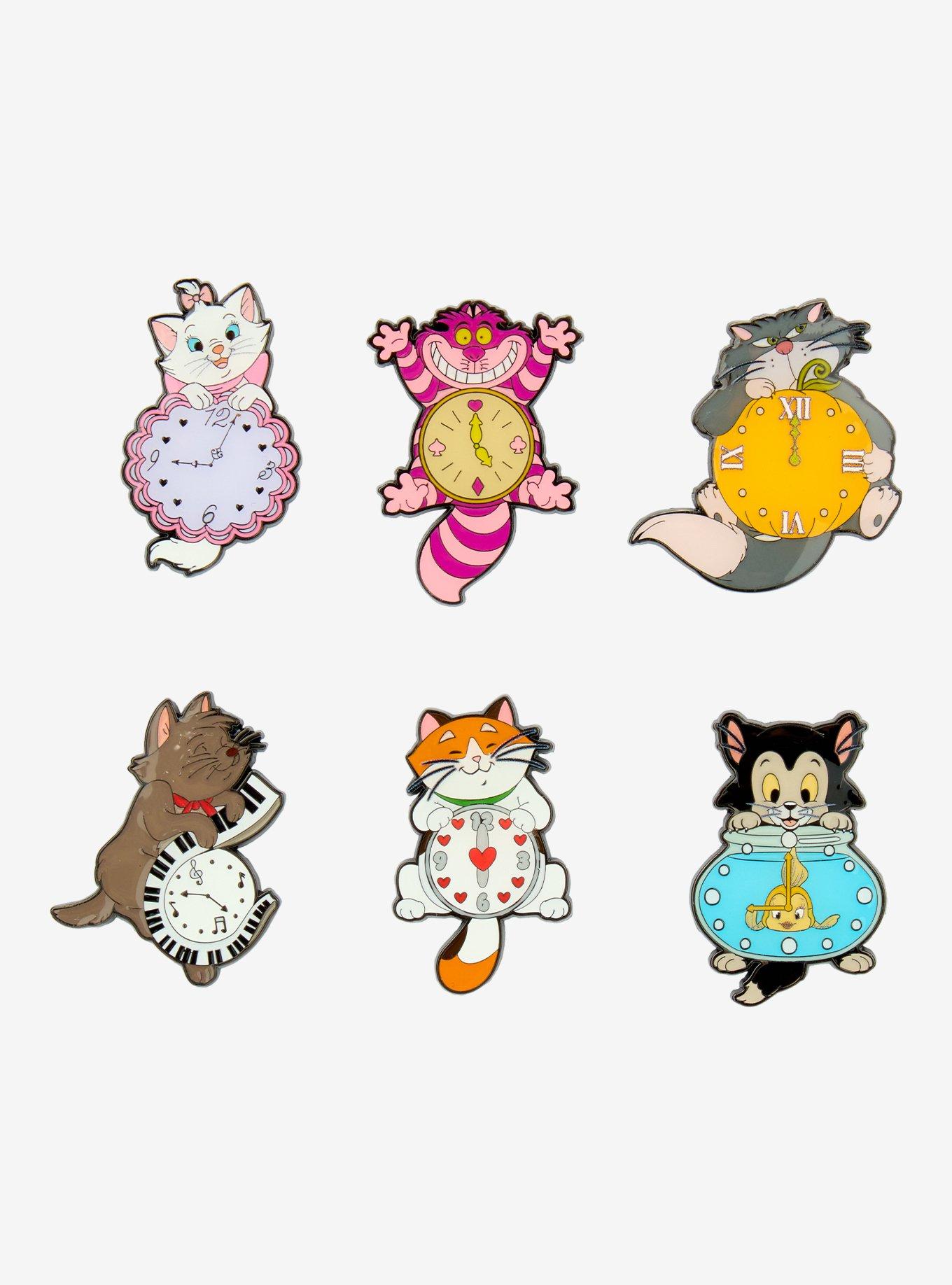 Loungefly Disney Cats Wall Clock Blind Box Enamel Pin &mdash; BoxLunch Exclusive, , hi-res