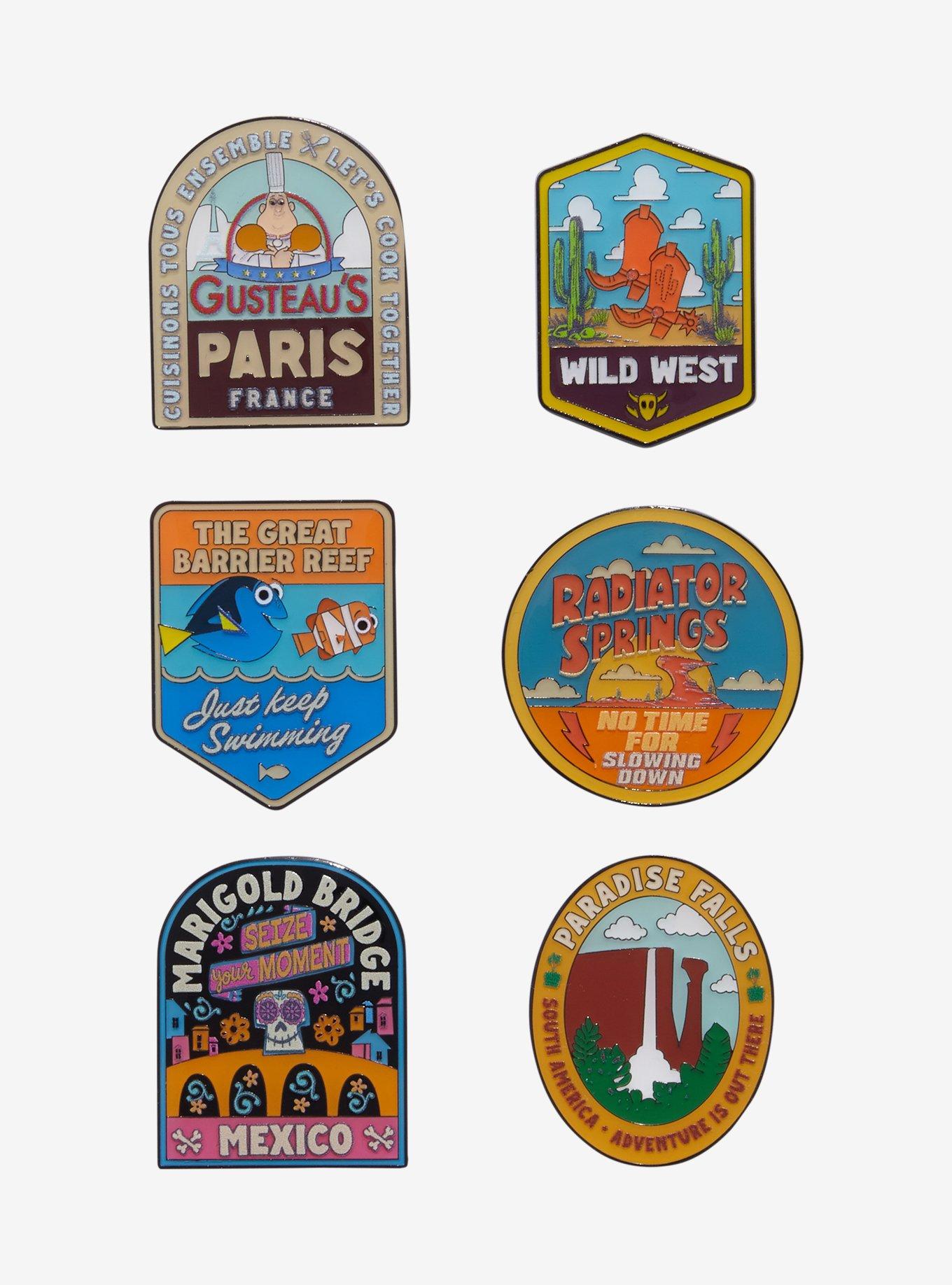 Loungefly Disney Pixar Locations Blind Box Enamel Pin - BoxLunch Exclusive, , hi-res