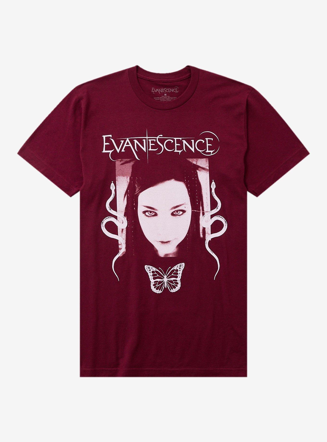 Evanescence Amy Lee Portrait Snakes T-Shirt, , hi-res