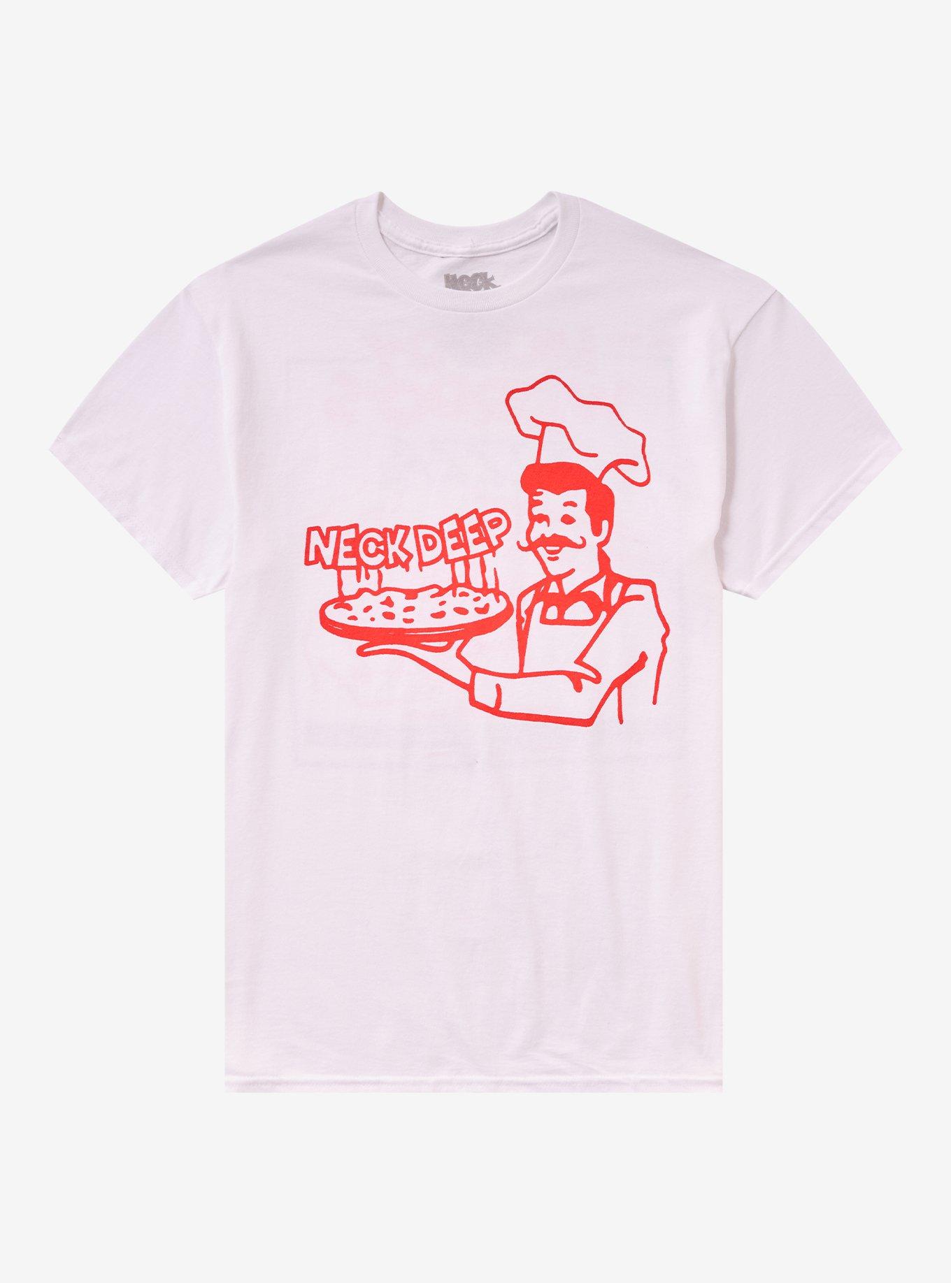 Neck Deep Moody Weirdo Pizza Two-Sided T-Shirt, , hi-res