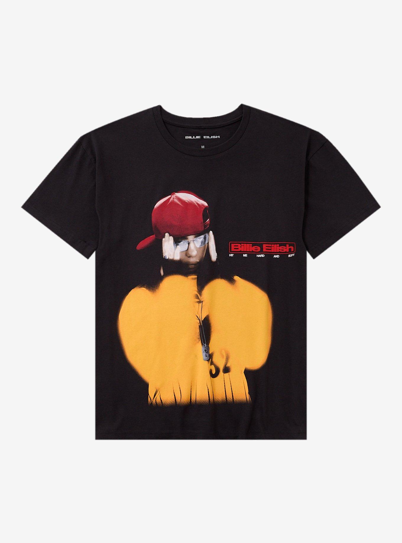Billie Eilish Hit Me Hard And Soft Red Hat Portrait T-Shirt, , hi-res