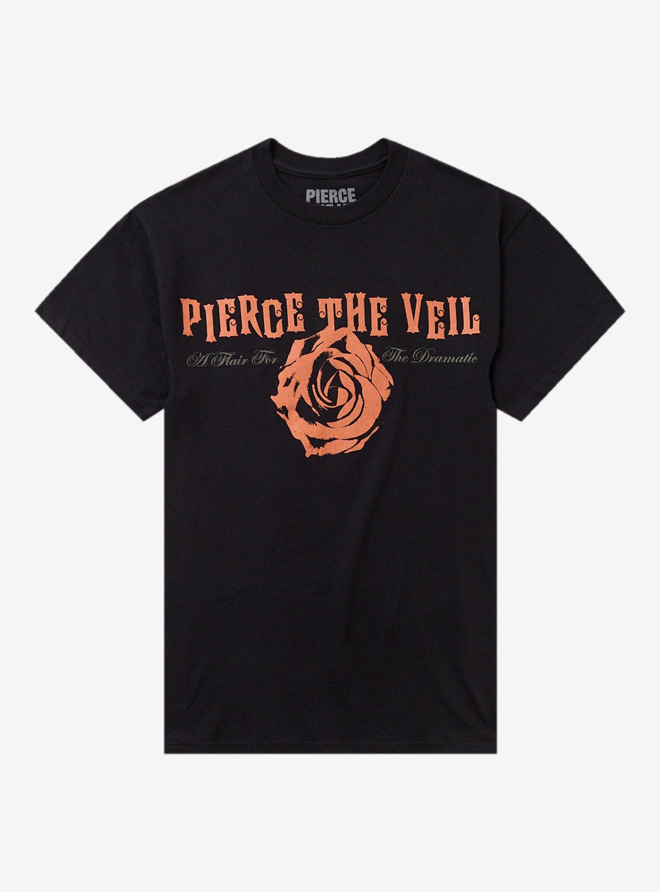 LIURA BURNING FLAIR VIPパス・ブロマイド・Tシャツセット Pierce The Veil Flair For The Dramatic Rose T-Shirt | Hot Topic