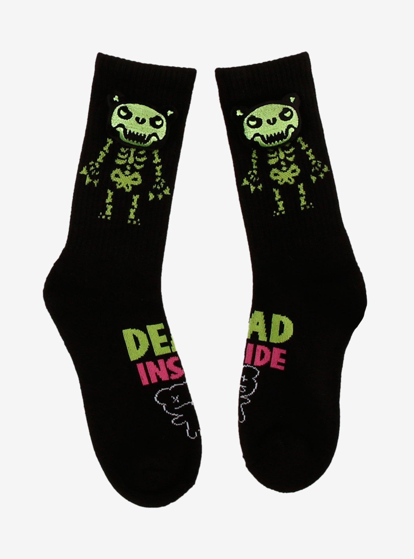 Deddy Bears Dead Inside 3D Crew Socks, , hi-res