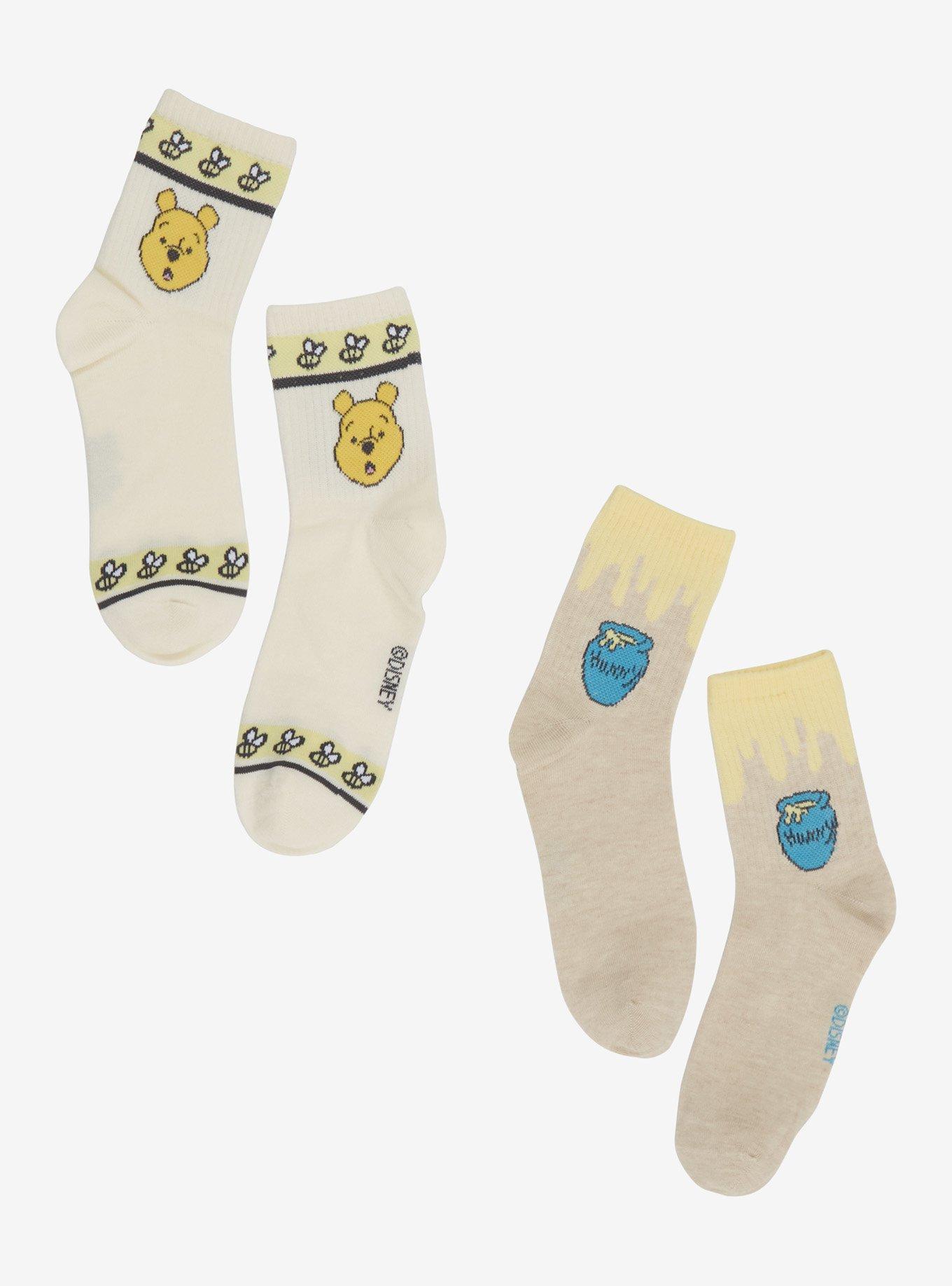 Disney Winnie The Pooh Hunny Ankle Socks 2 Pair, , hi-res