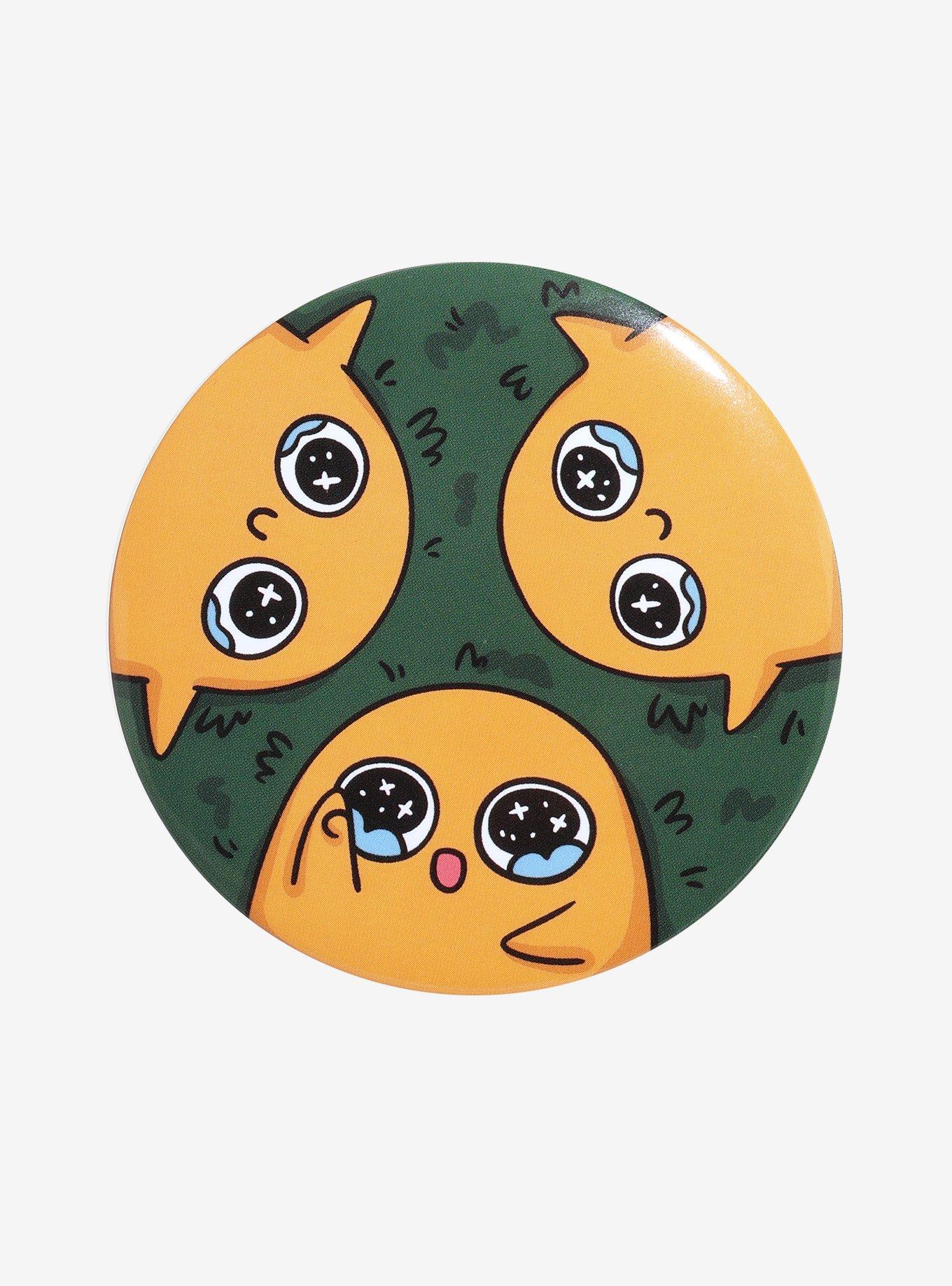 Sad Chicken Nuggets Circle Button Pin, , hi-res