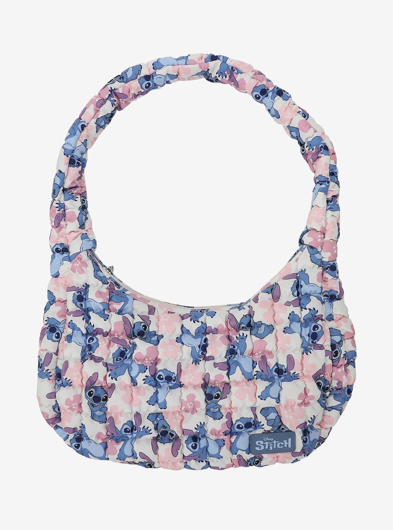 Disney Stitch Floral Quilted Tote Bag, , hi-res