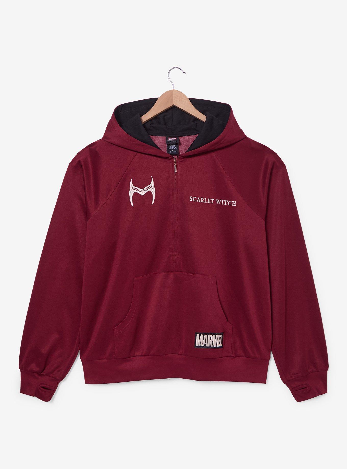 Marvel Scarlet Witch Active Quarter Zip Hoodie Plus Size, , hi-res