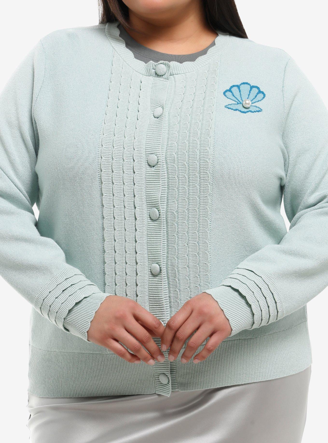 Her Universe Disney The Little Mermaid Ariel Scallop Cardigan Plus Size Her Universe Exclusive, , hi-res