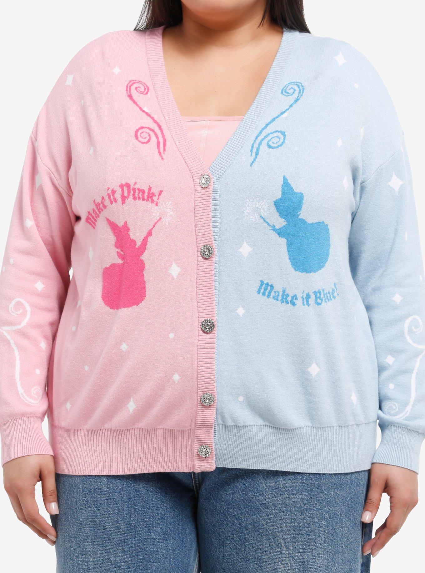 Her Universe Disney Sleeping Beauty Pink & Blue Split Cardigan Plus Size Her Universe Exclusive, , hi-res