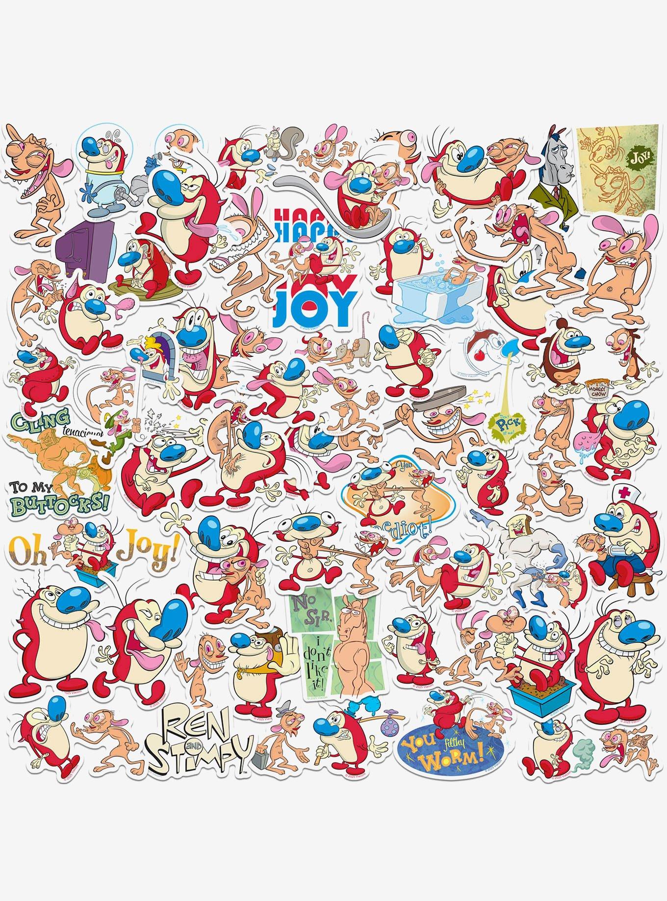 Ren and Stimpy Variety 50ct Sticker Pack, , hi-res