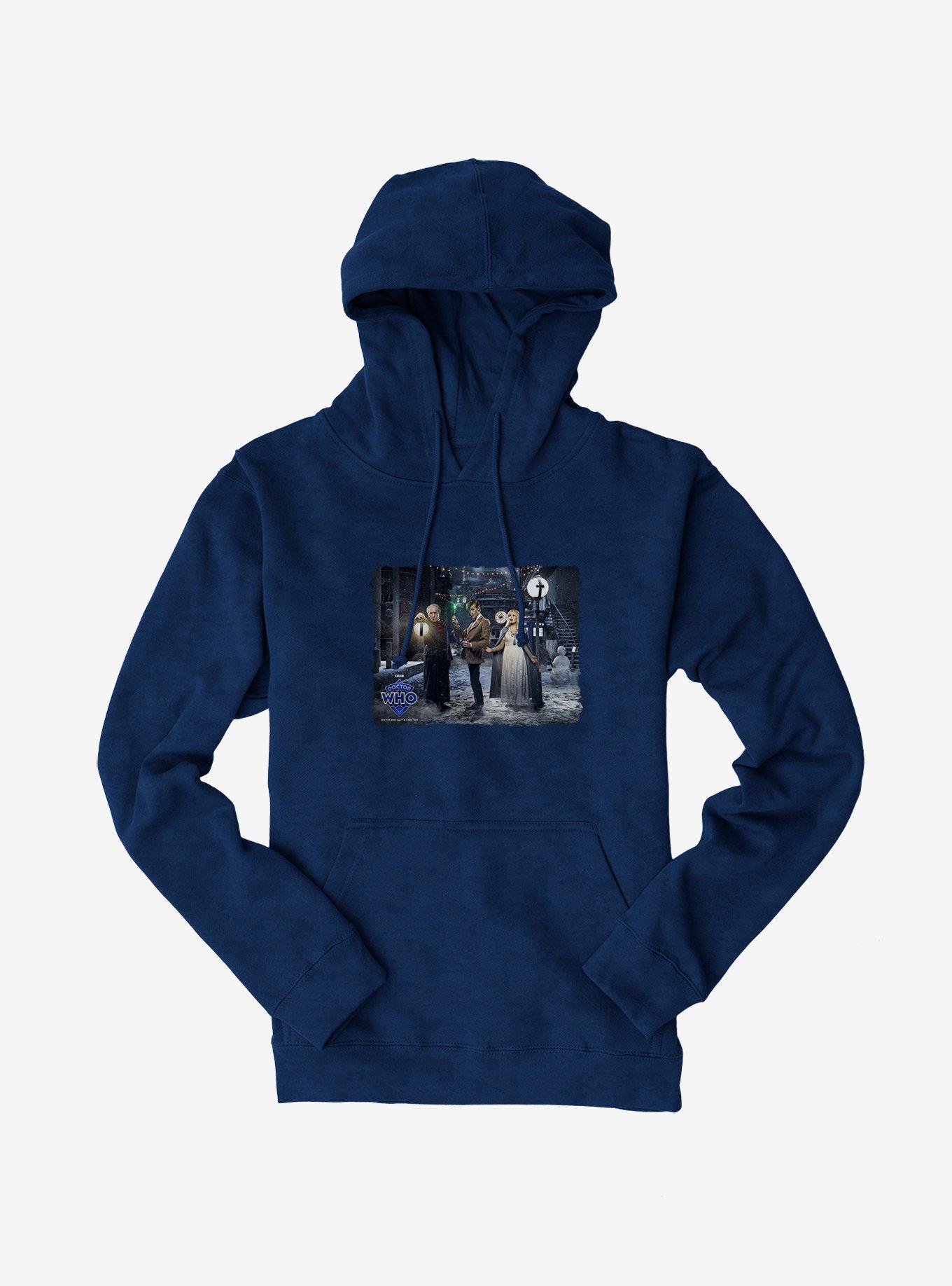 Doctor Who A Christmas Carol Hoodie, NAVY, hi-res view 1