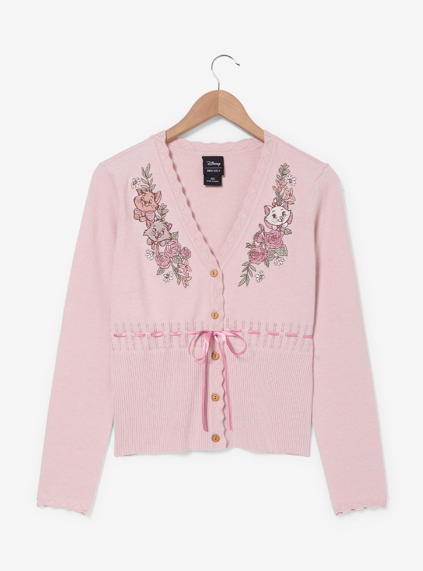 Disney The Aristocats Floral Kittens Women's Plus Size Cardigan - BoxLunch Exclusive, , hi-res