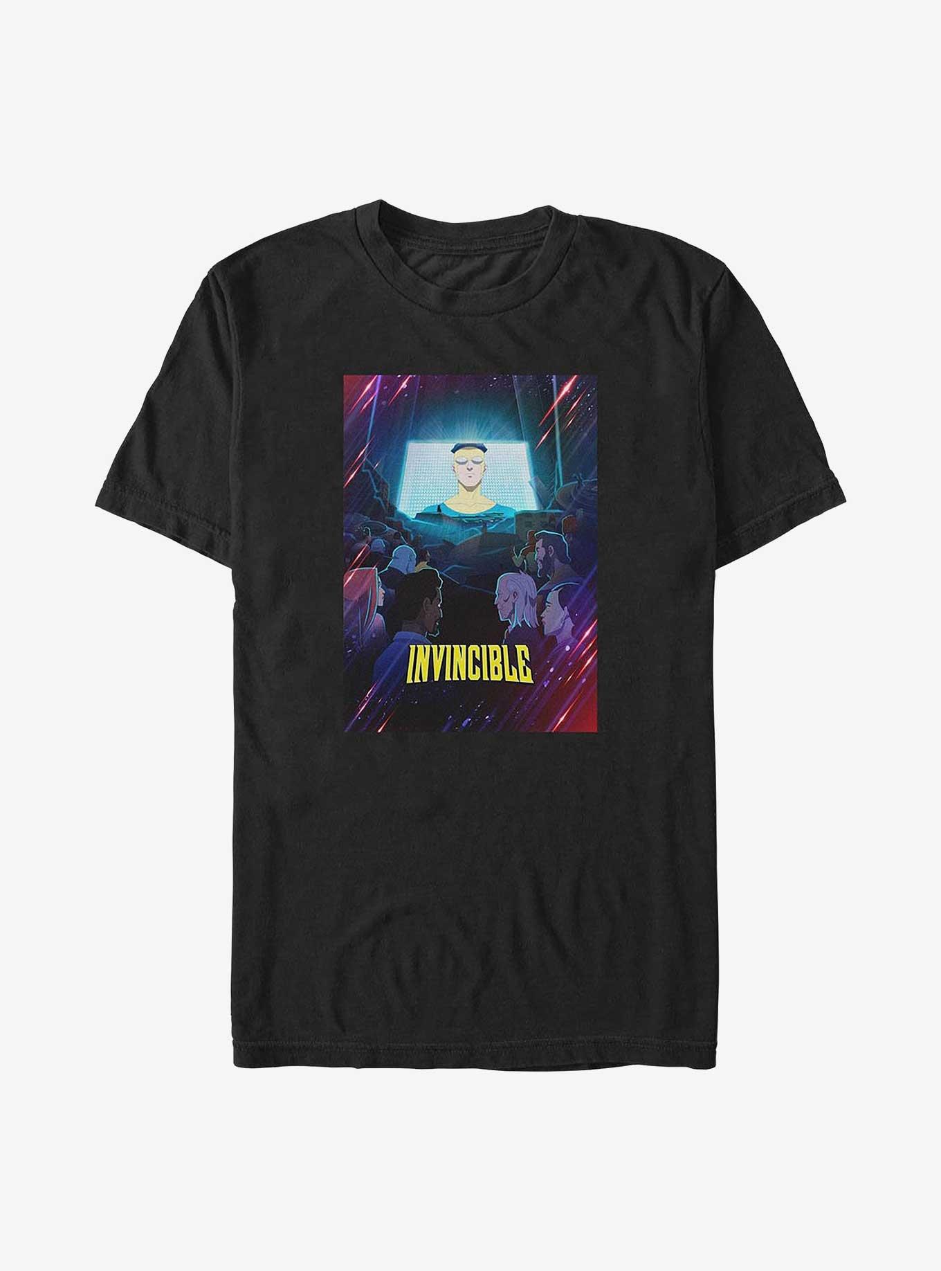 Invincible Poster Big & Tall T-Shirt, BLACK, hi-res