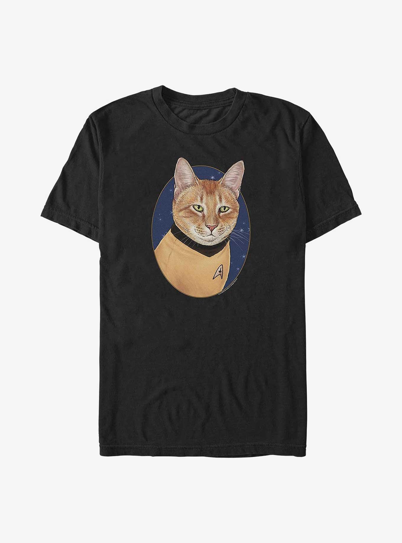 Star Trek Cat-Tain Kirk Big & Tall T-Shirt, BLACK, hi-res