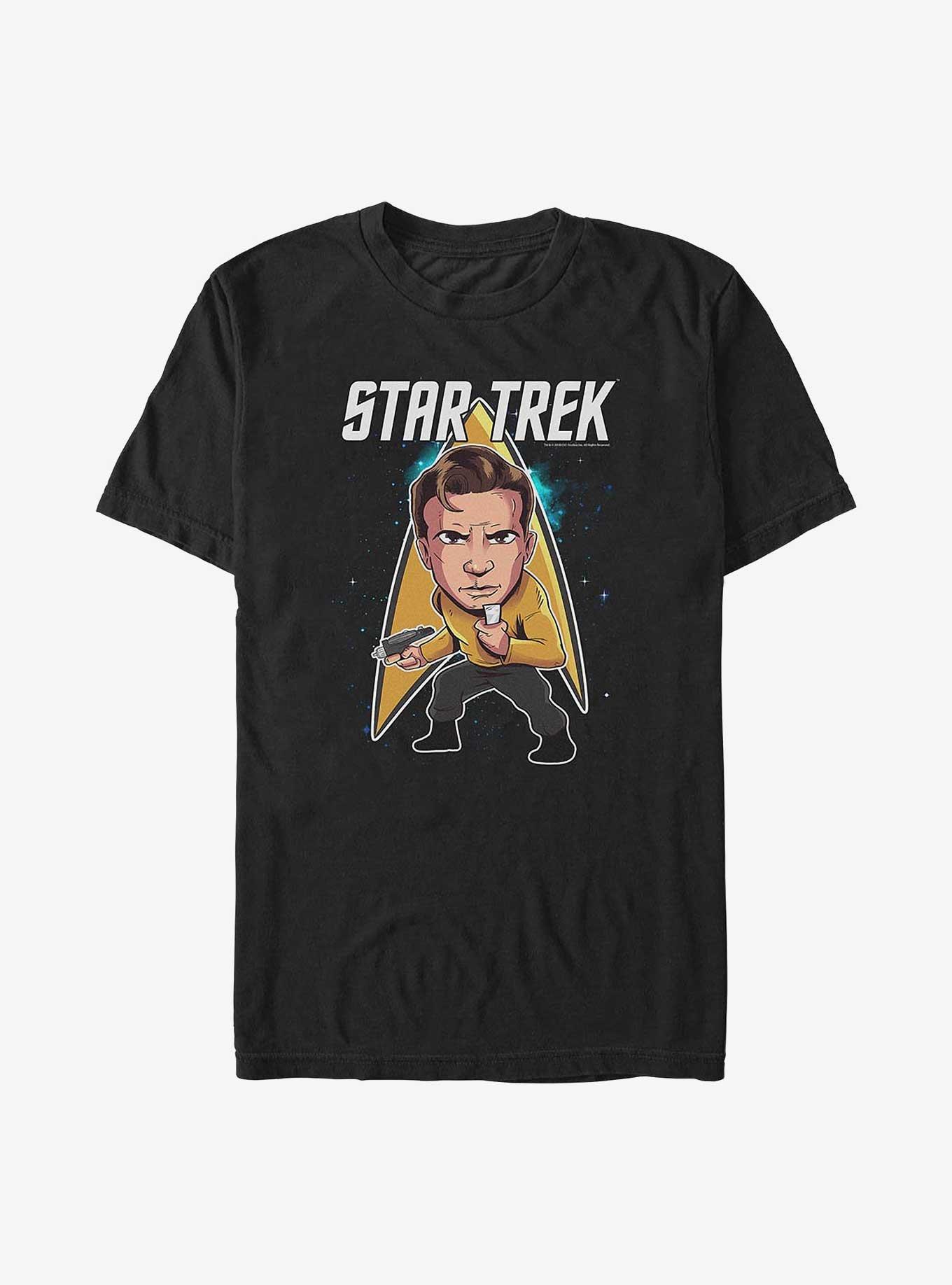Star Trek Chibi Kirk Big & Tall T-Shirt, BLACK, hi-res