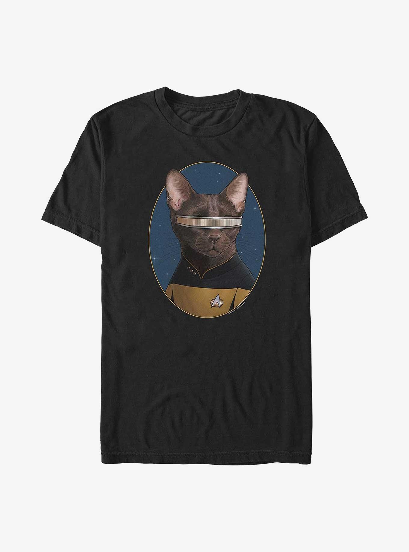 Star Trek Laforge Cat Big & Tall T-Shirt, BLACK, hi-res