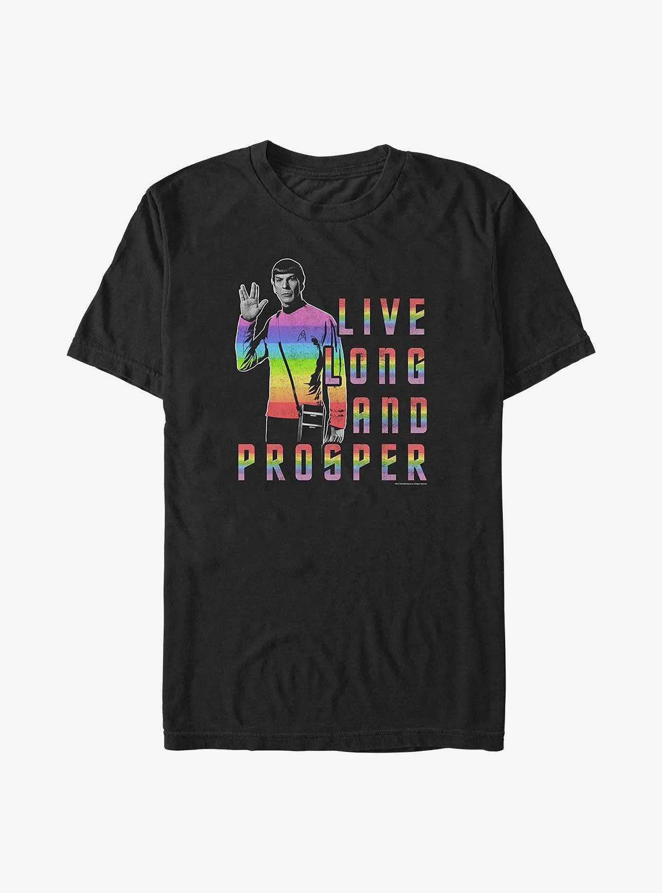 Star Trek Live Long Spock Big & Tall T-Shirt, BLACK, hi-res
