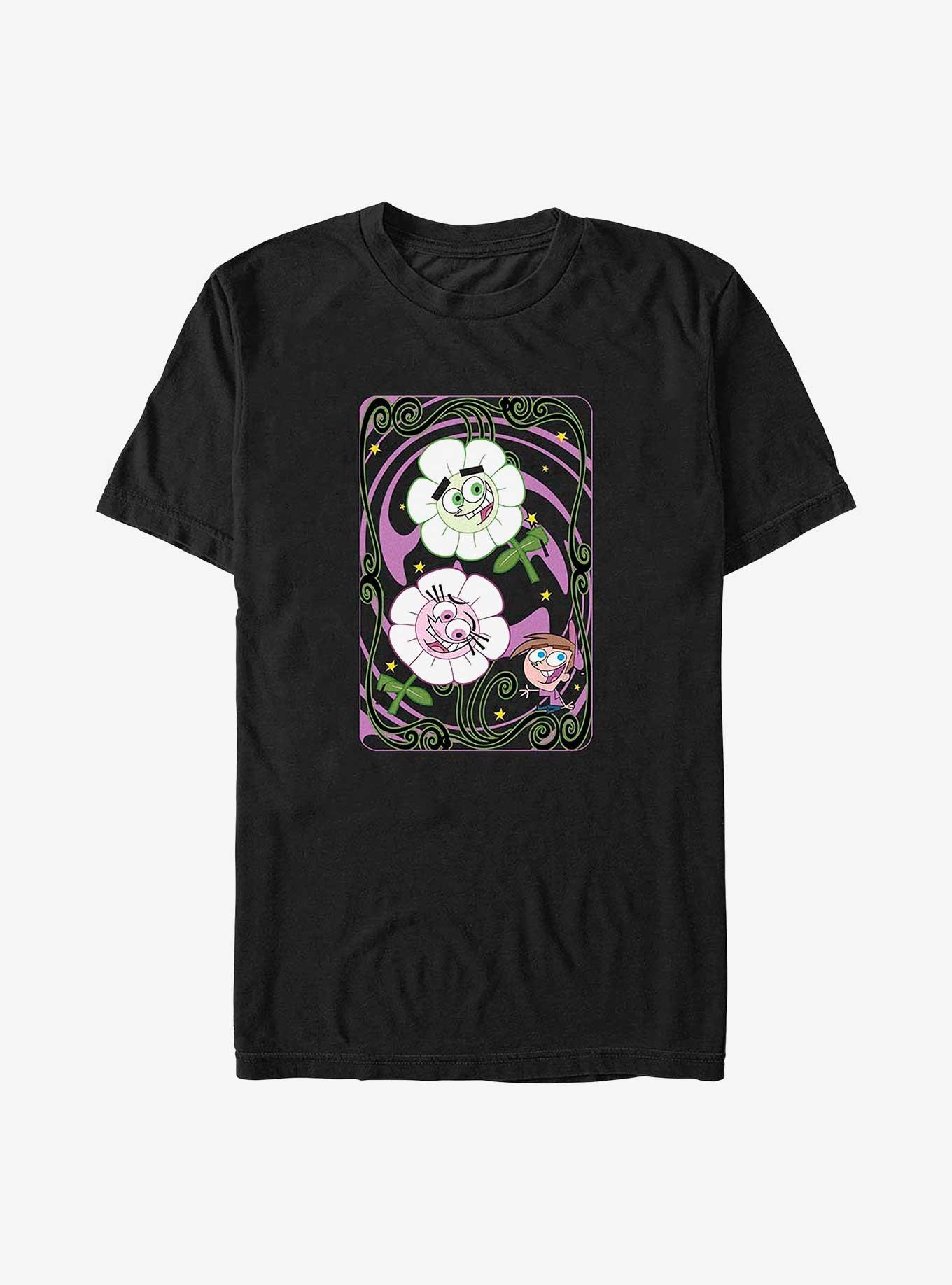 Nickelodeon Fairly Odd Parents Card Big & Tall T-Shirt, BLACK, hi-res