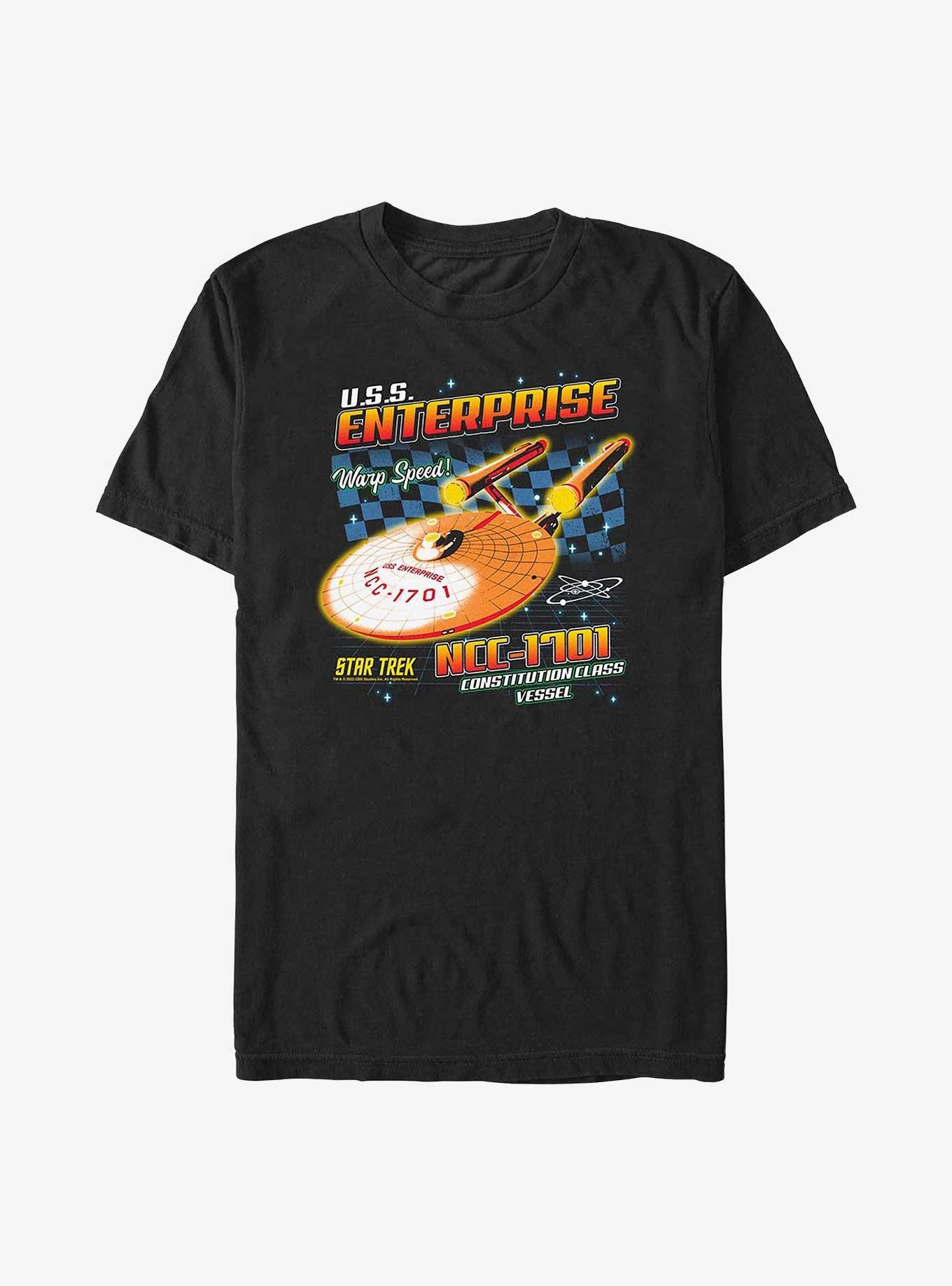Star Trek Enterprise Ship Focus Big & Tall T-Shirt, BLACK, hi-res