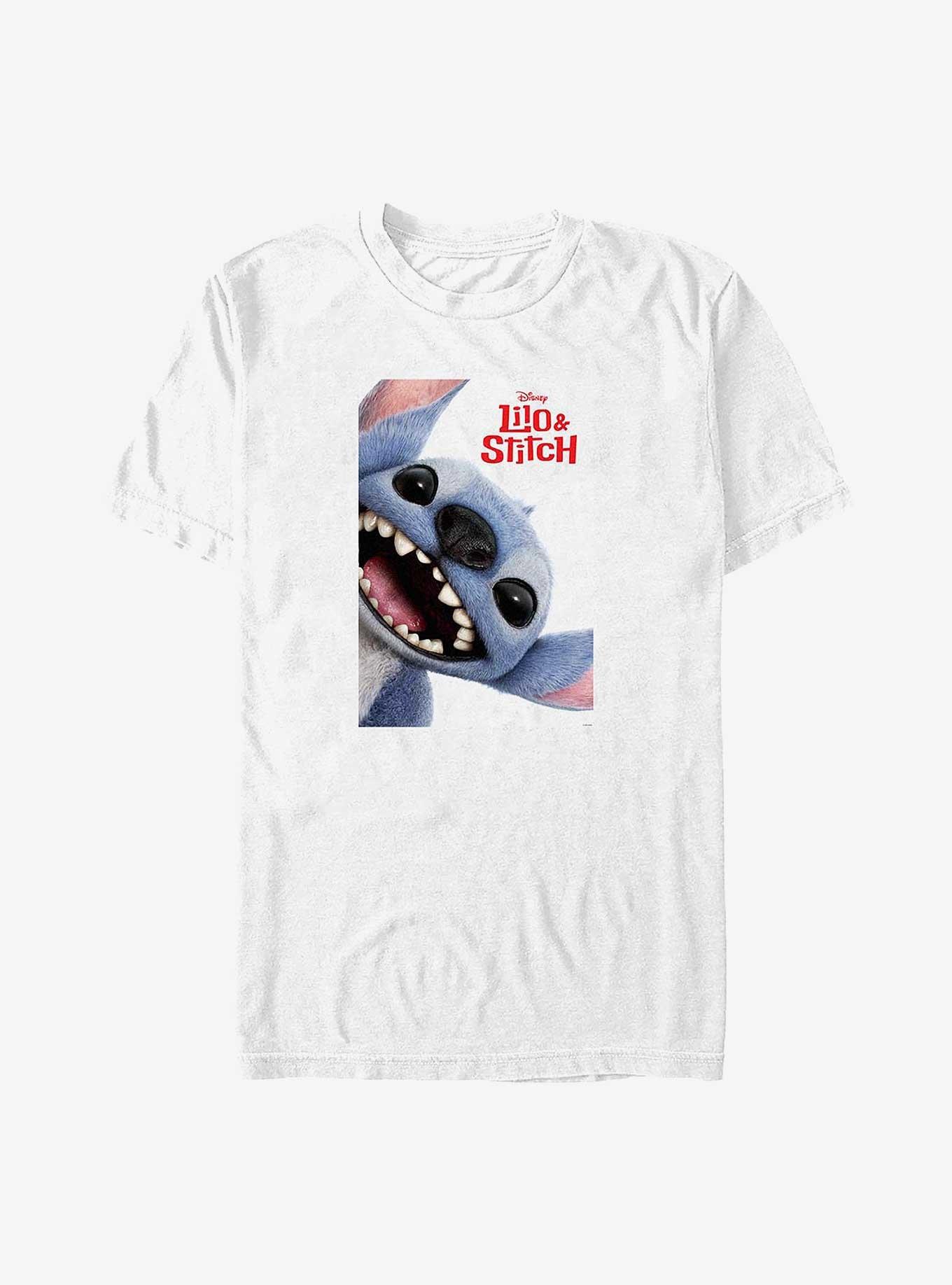 Disney Lilo & Stitch Live Action Poster Stitch Face Big & Tall T-Shirt, , hi-res