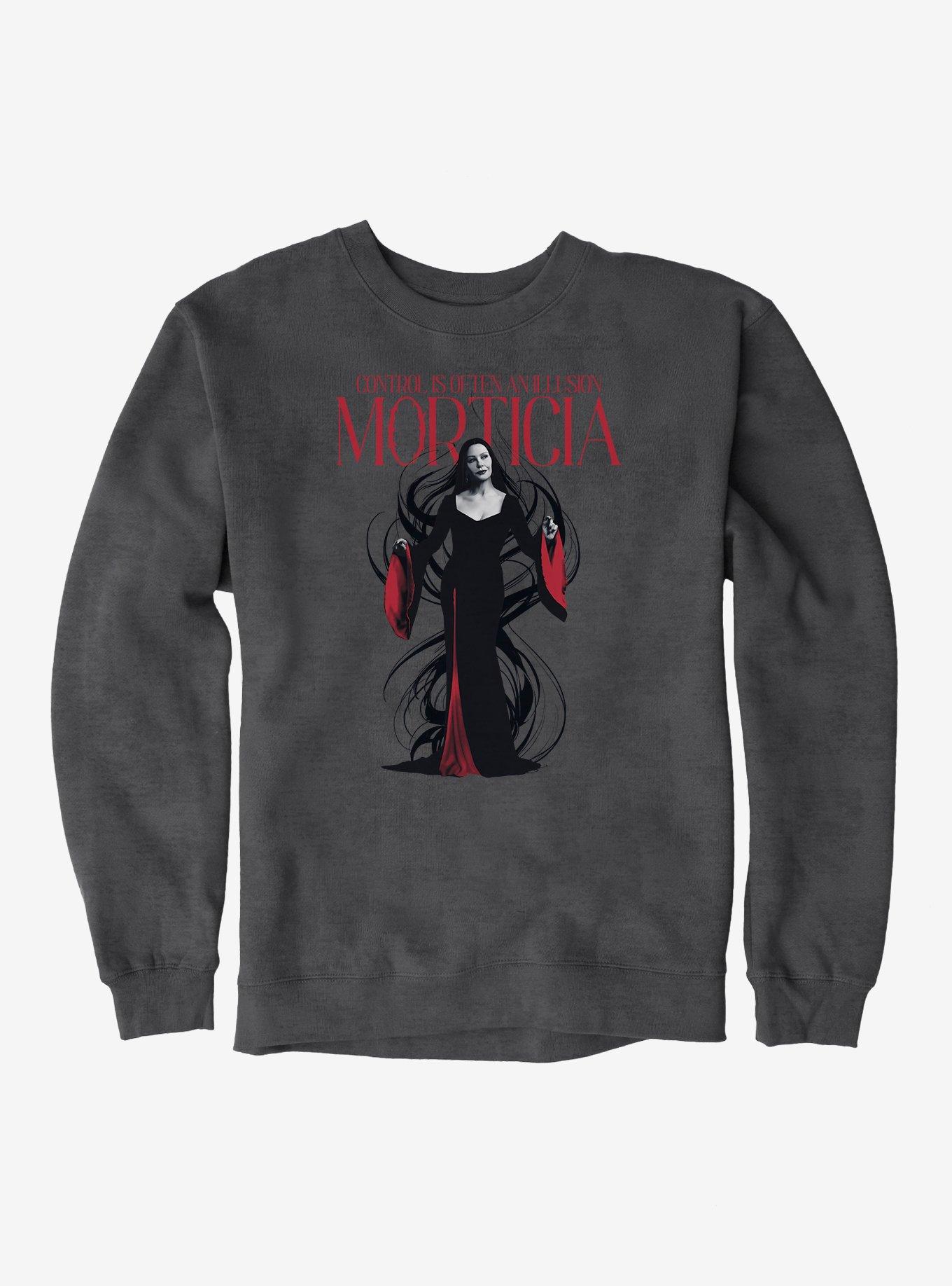 Wednesday Morticia Control Illusion Sweatshirt, , hi-res