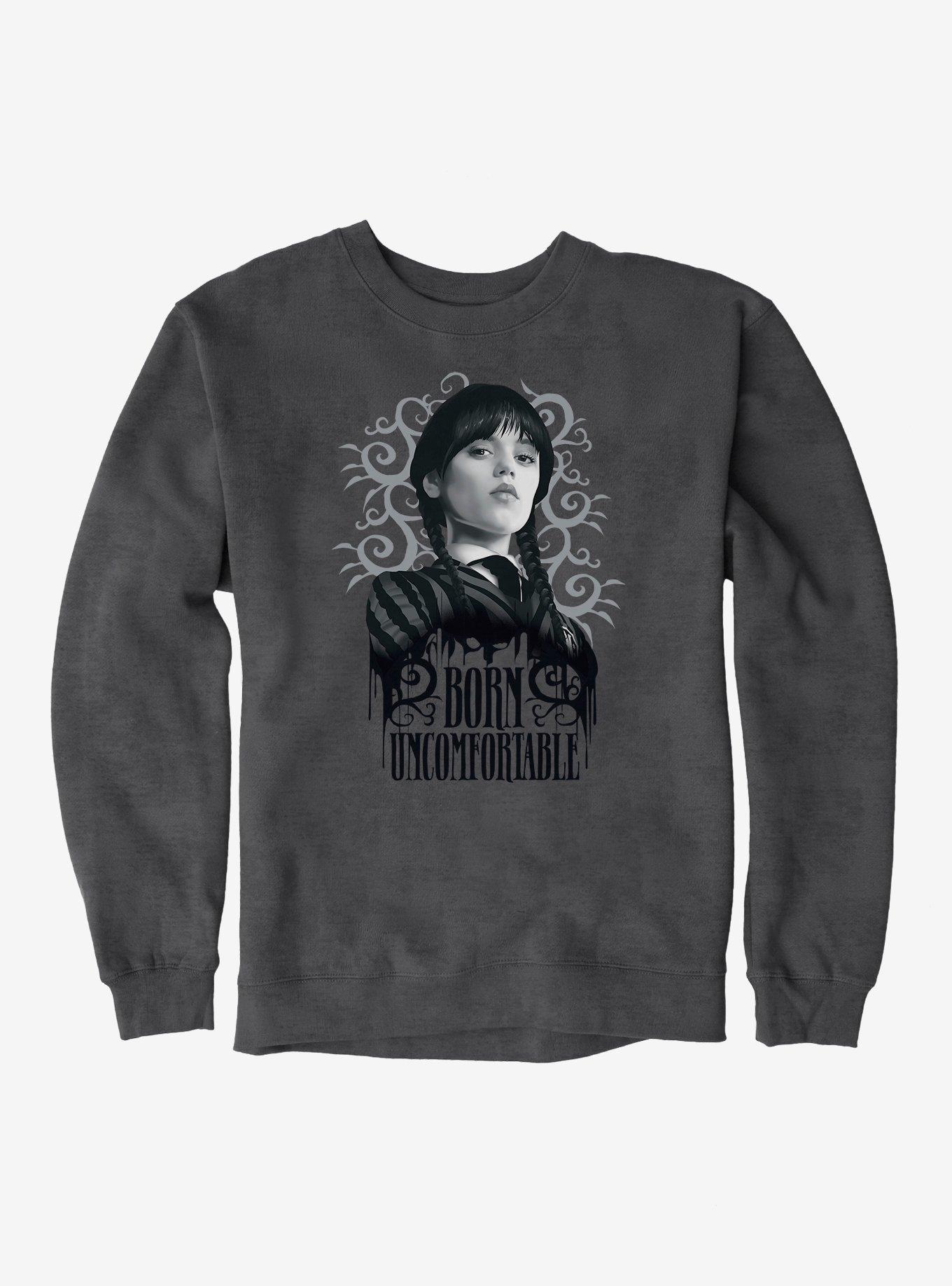 Wednesday Born Uncomfortable Sweatshirt, , hi-res
