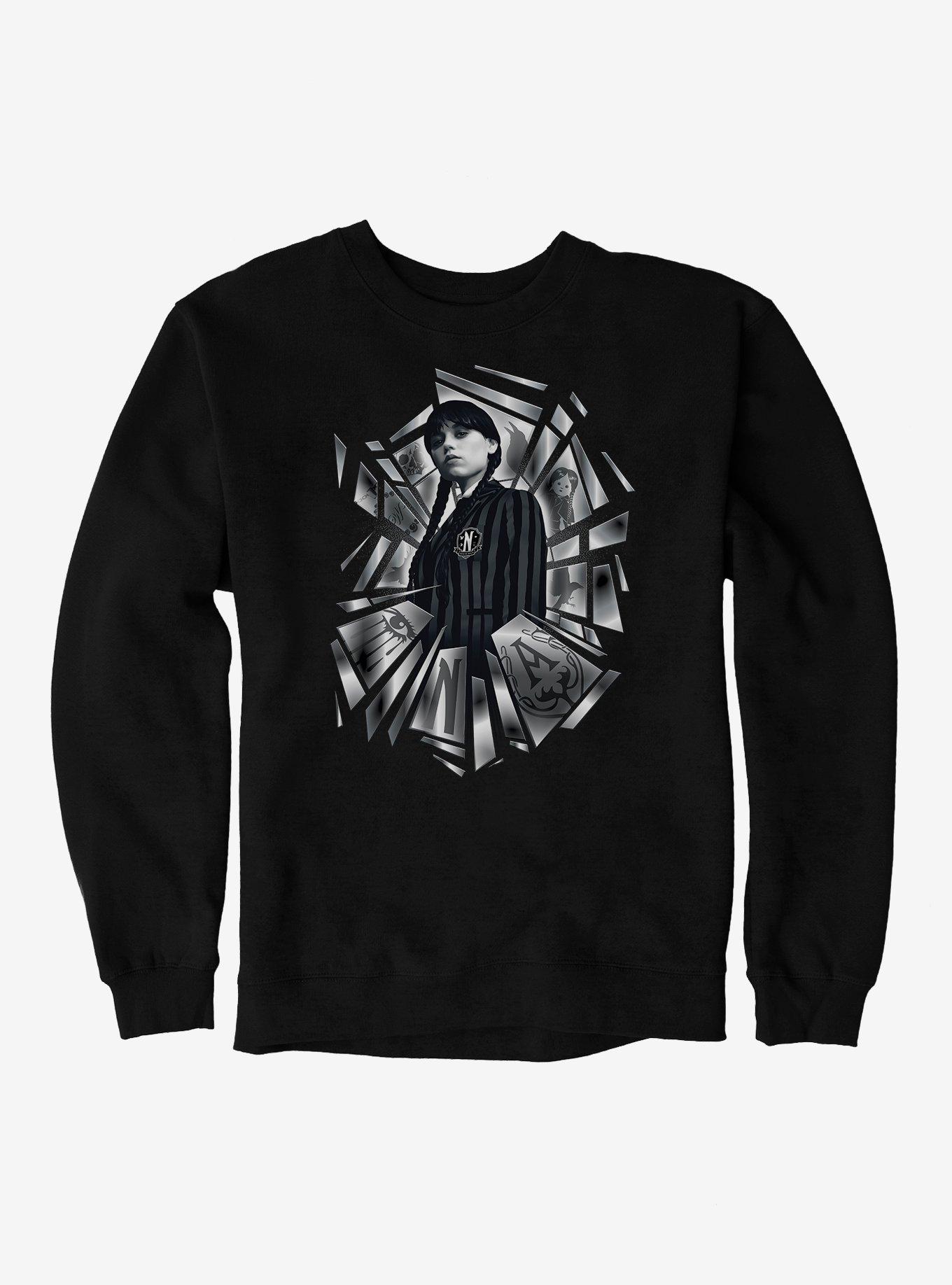 Wednesday Shatter Collage Sweatshirt, , hi-res