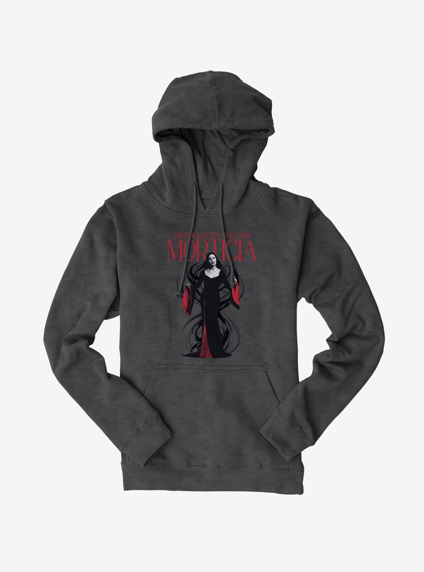 Wednesday Morticia Control Illusion Hoodie, , hi-res