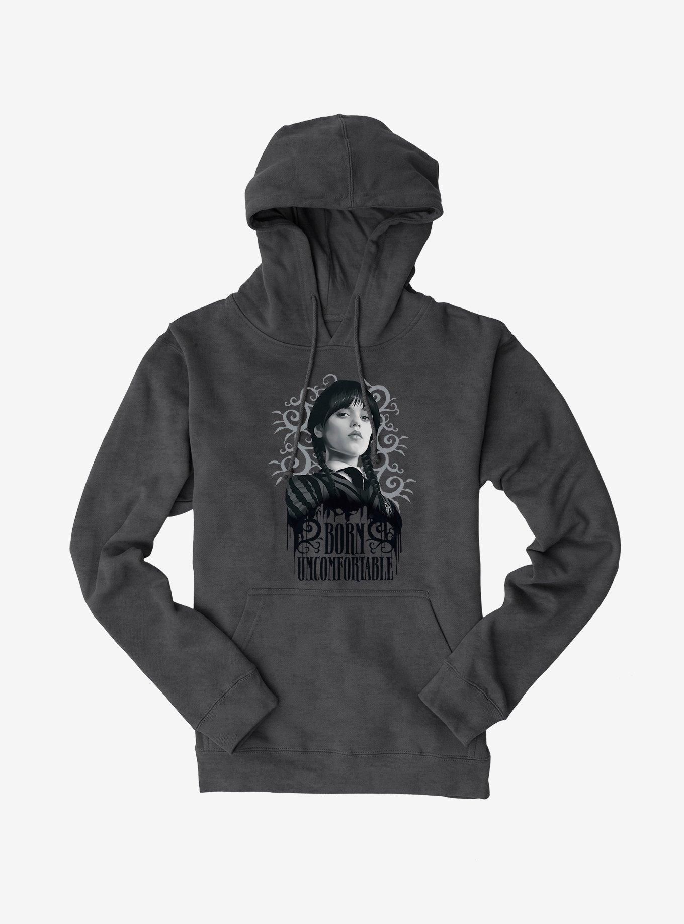 Wednesday Born Uncomfortable Hoodie, , hi-res