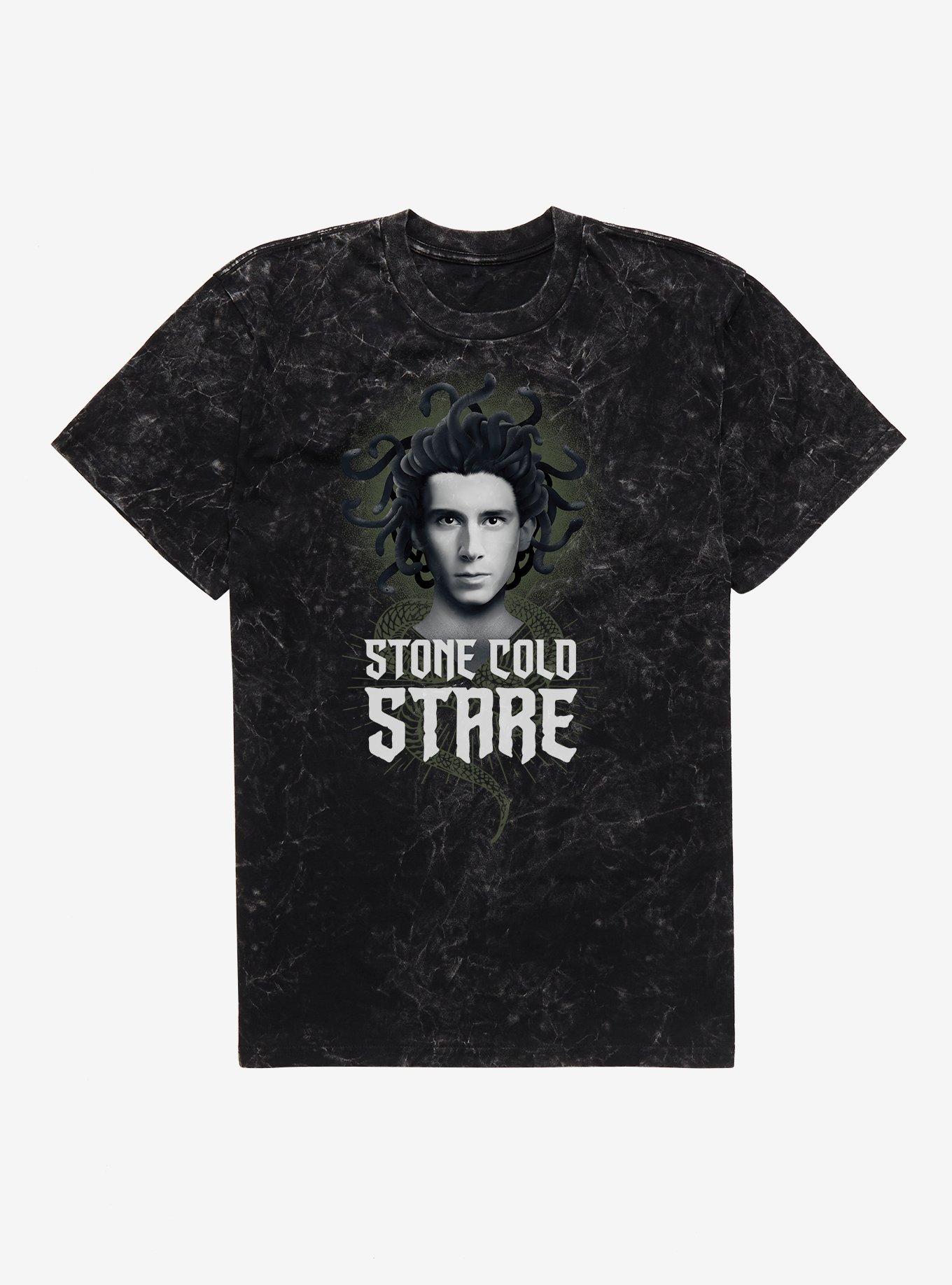 Wednesday Ajax Stone Cold Stare Mineral Wash T-Shirt, , hi-res