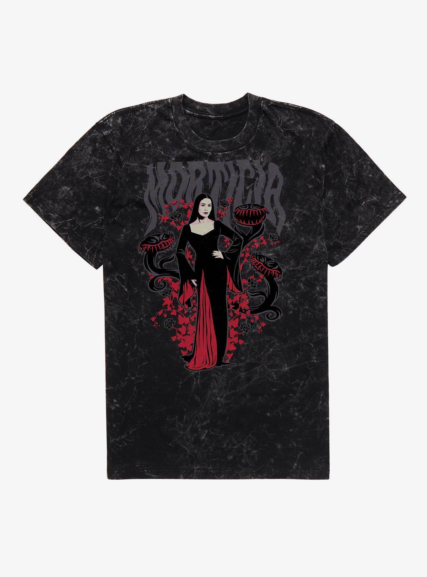 Wednesday Morticia Plants Mineral Wash T-Shirt, , hi-res