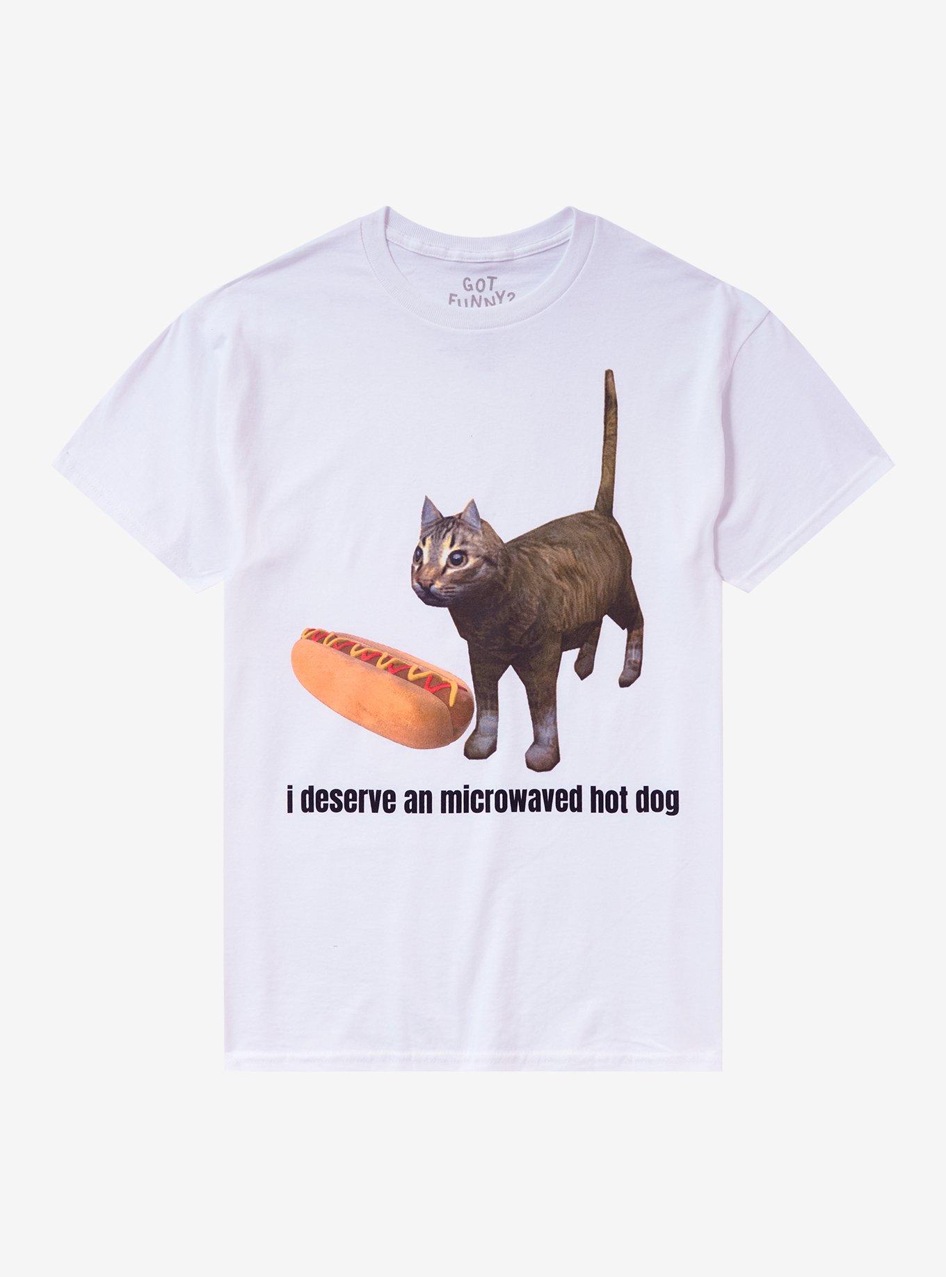 Cat Hotdog Meme T-Shirt By Got Funny? | Hot Topic