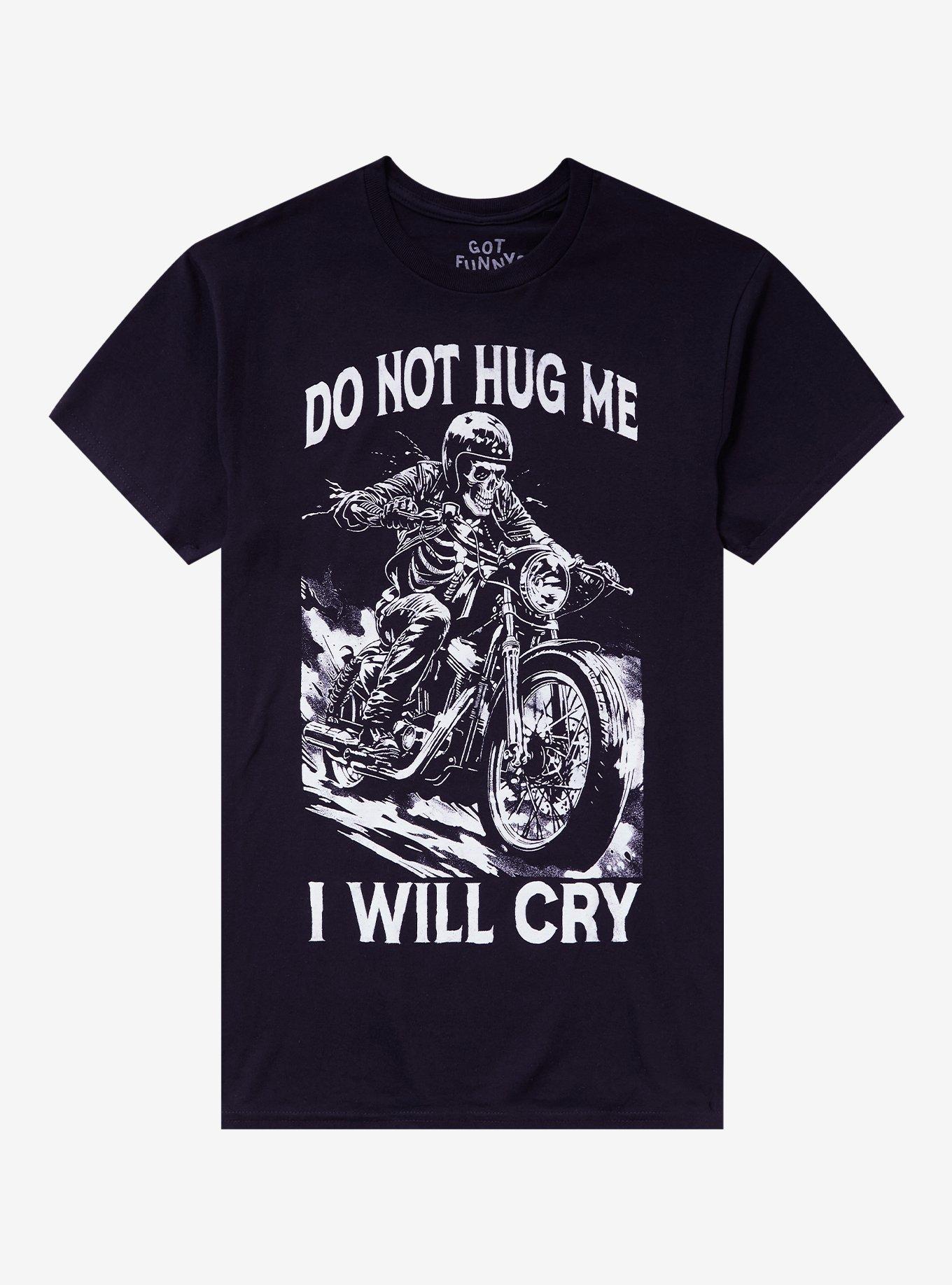 Do Not Hug Me Motorcycle T-Shirt By Got Funny?, , hi-res