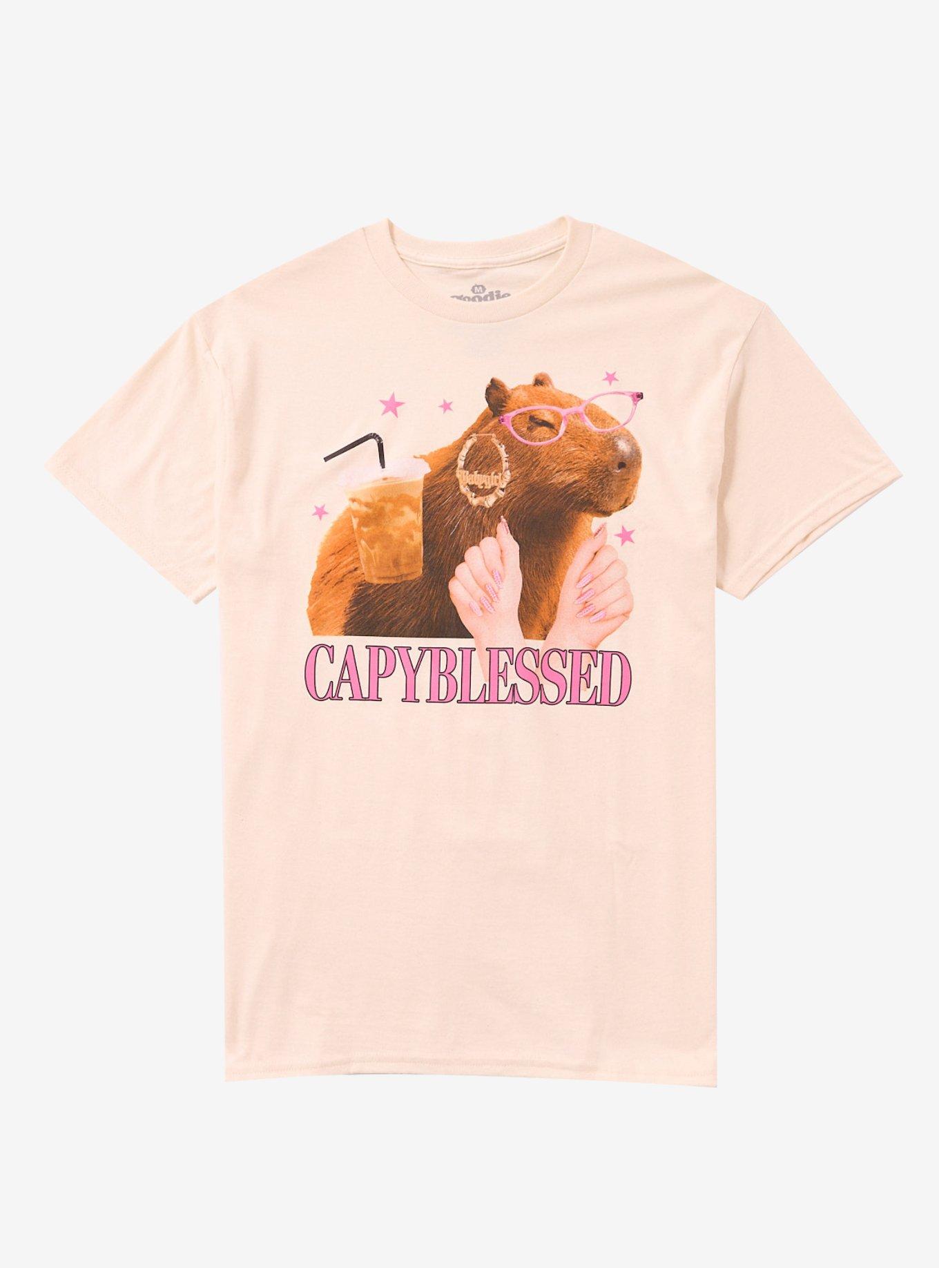 Capybara Blessed T-Shirt By Goodie Two Sleeves, , hi-res