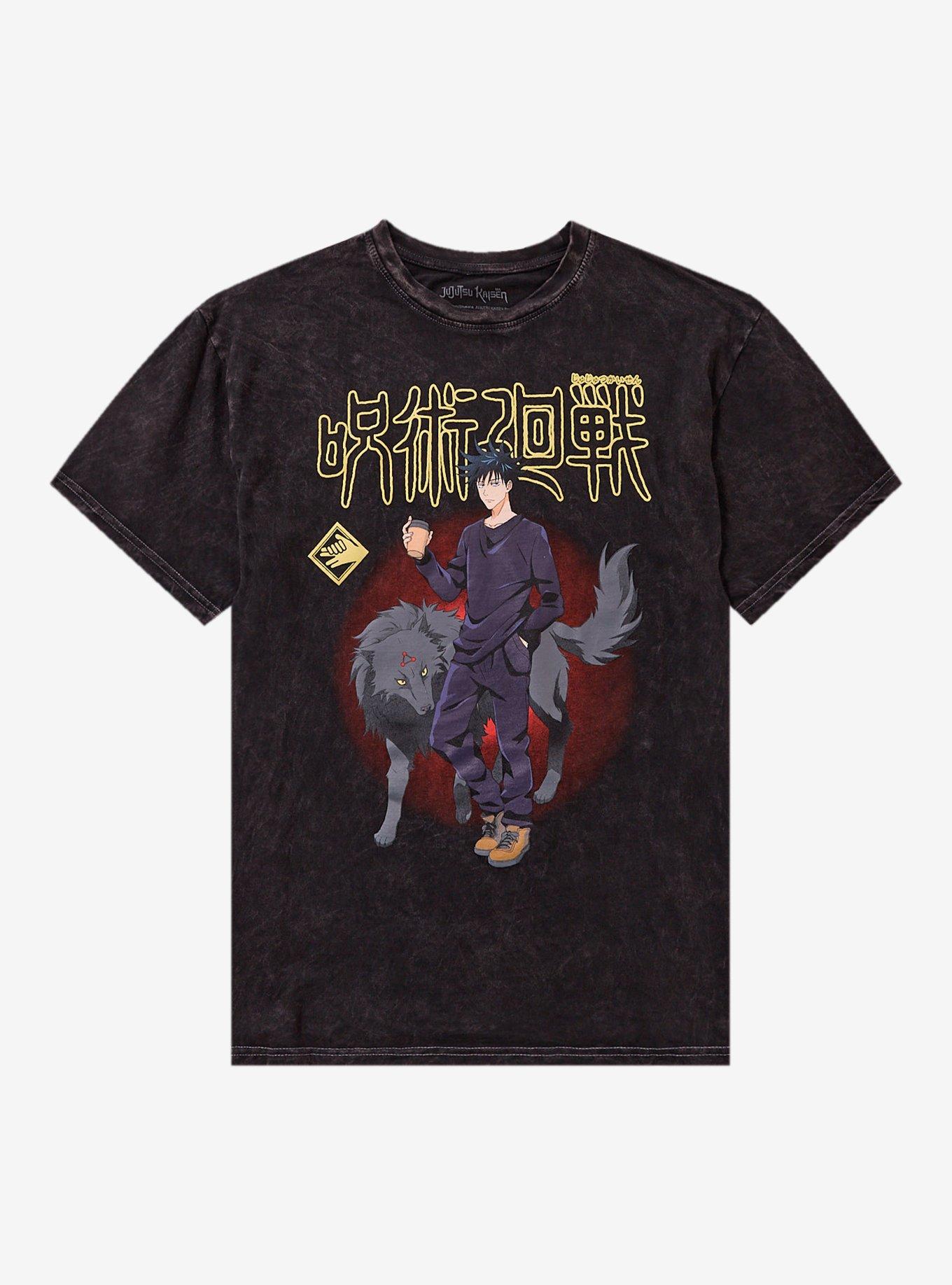 Jujutsu Kaisen Megumi Divine Dog Mineral Wash T-Shirt, , hi-res