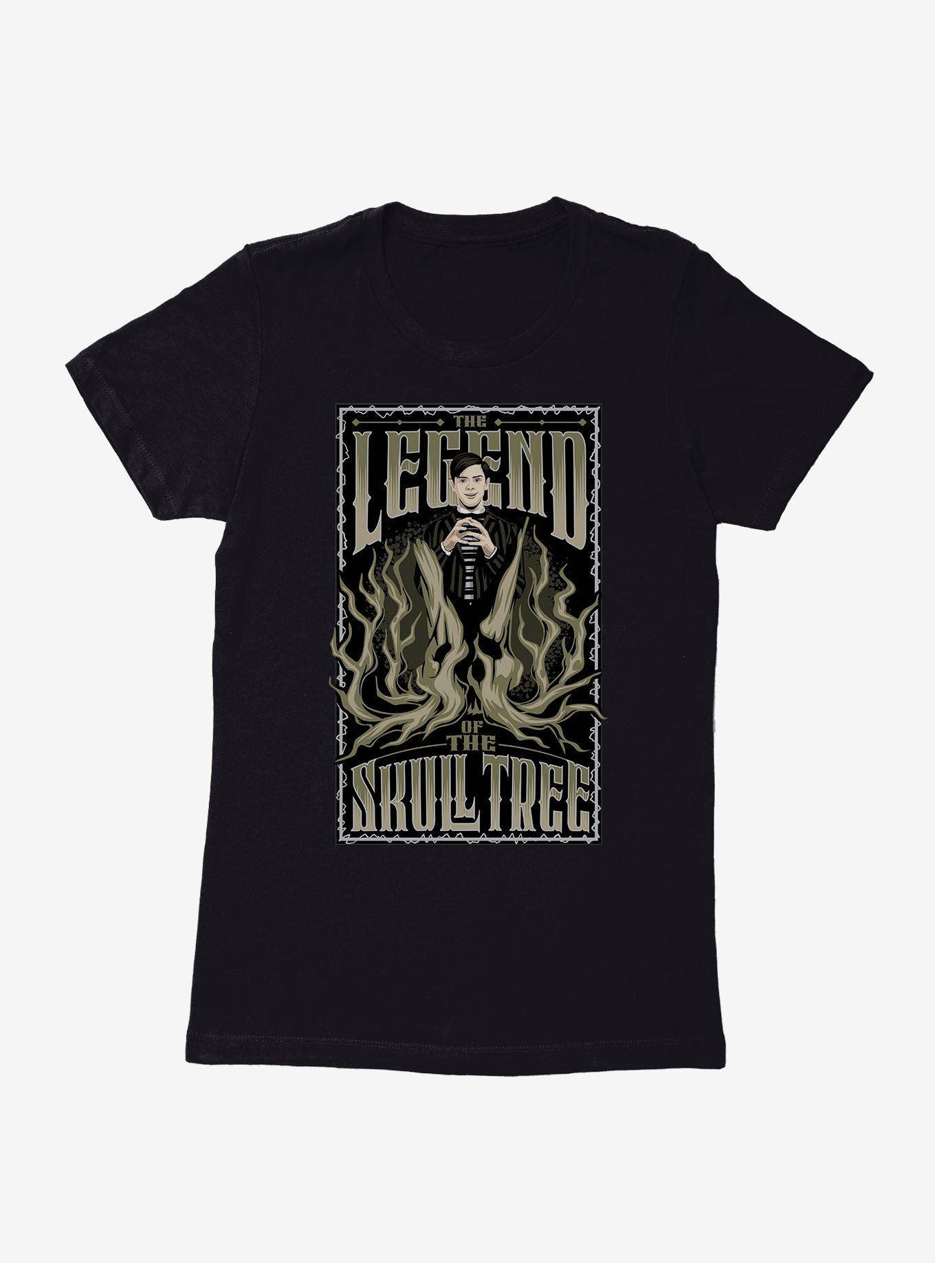 Wednesday The Legend Of The Skull Tree Womens T-Shirt