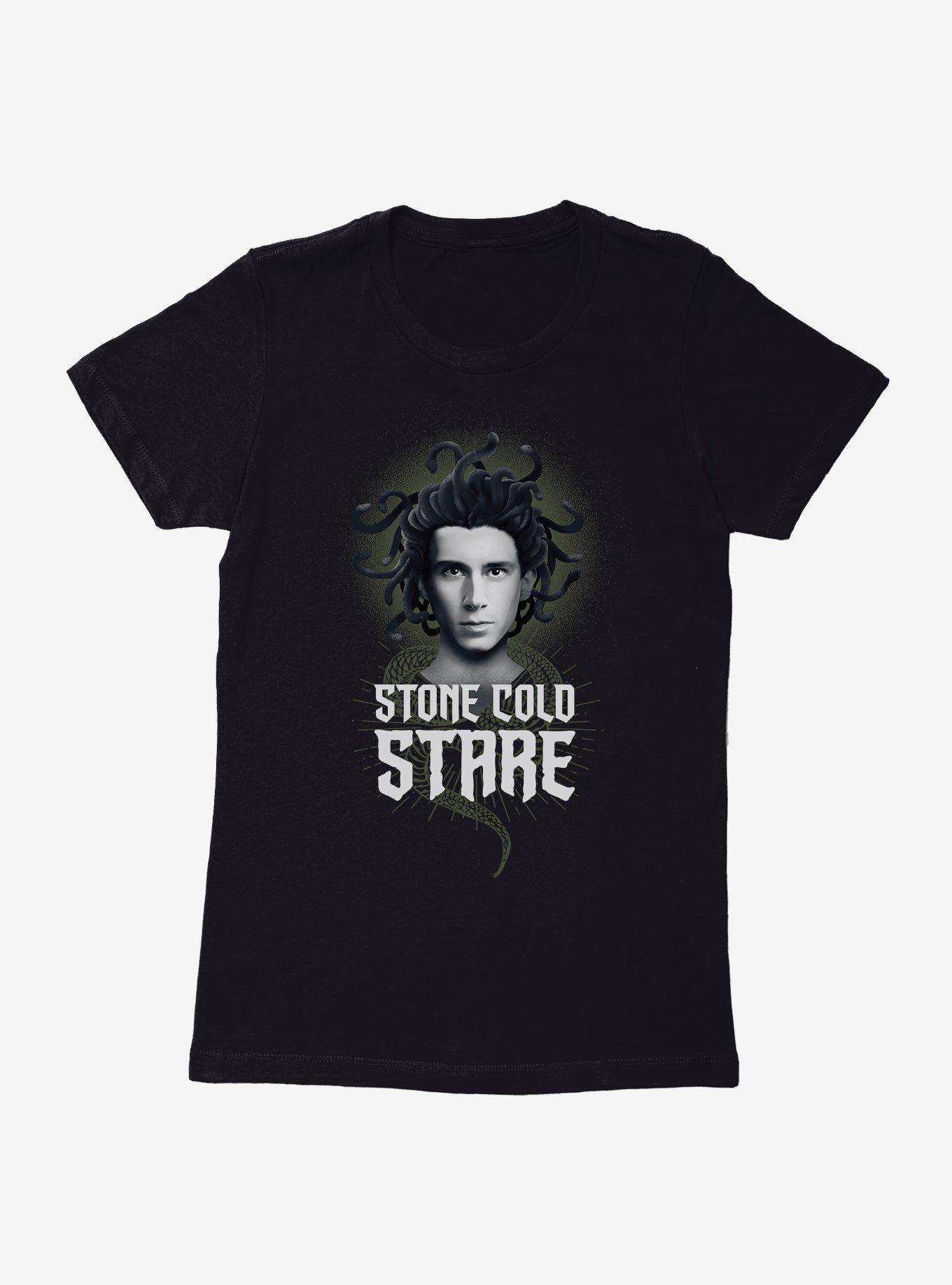 Wednesday Ajax Stone Cold Stare Womens T-Shirt, BLACK, hi-res