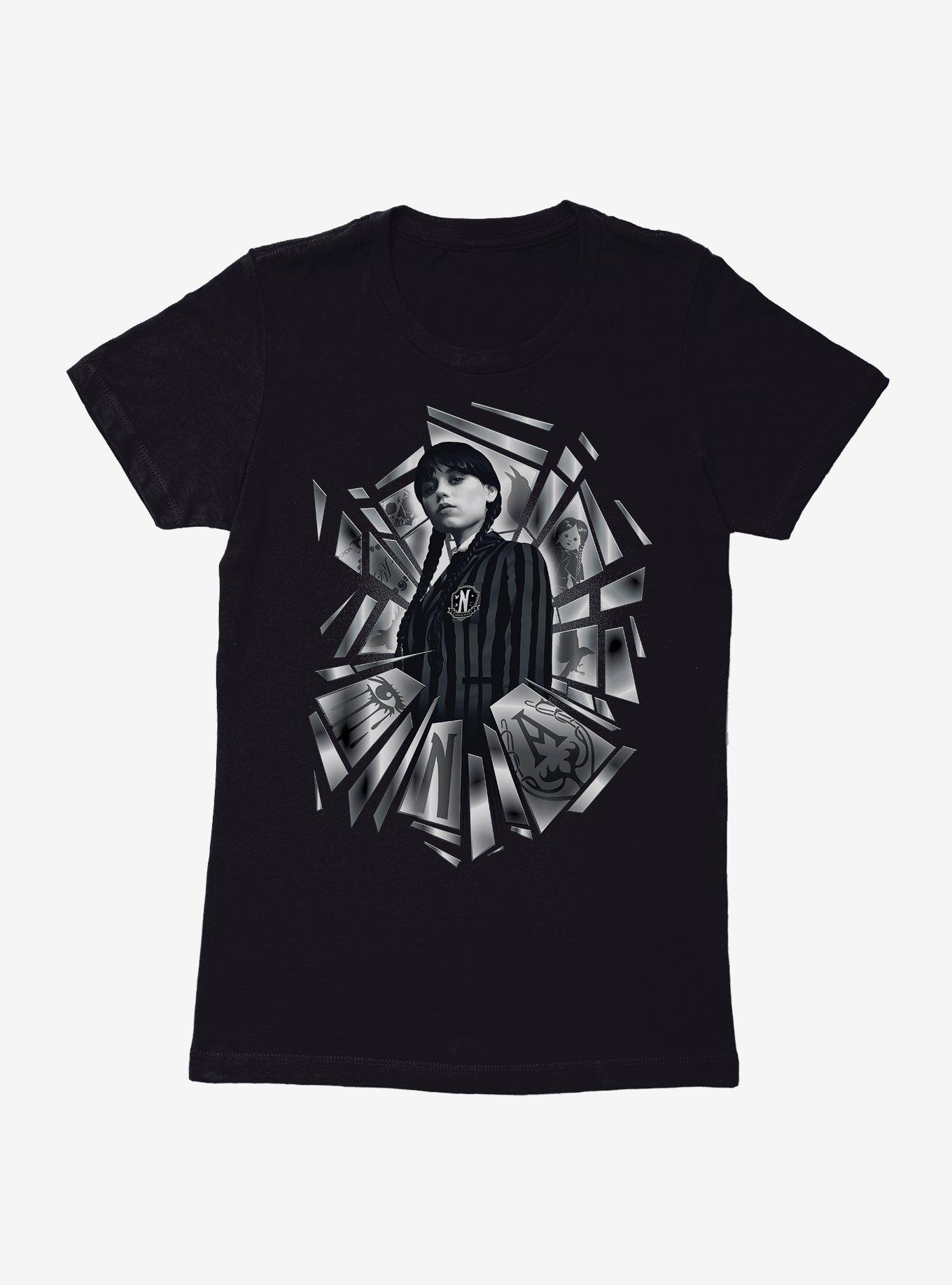 Wednesday Shatter Collage Womens T-Shirt, , hi-res