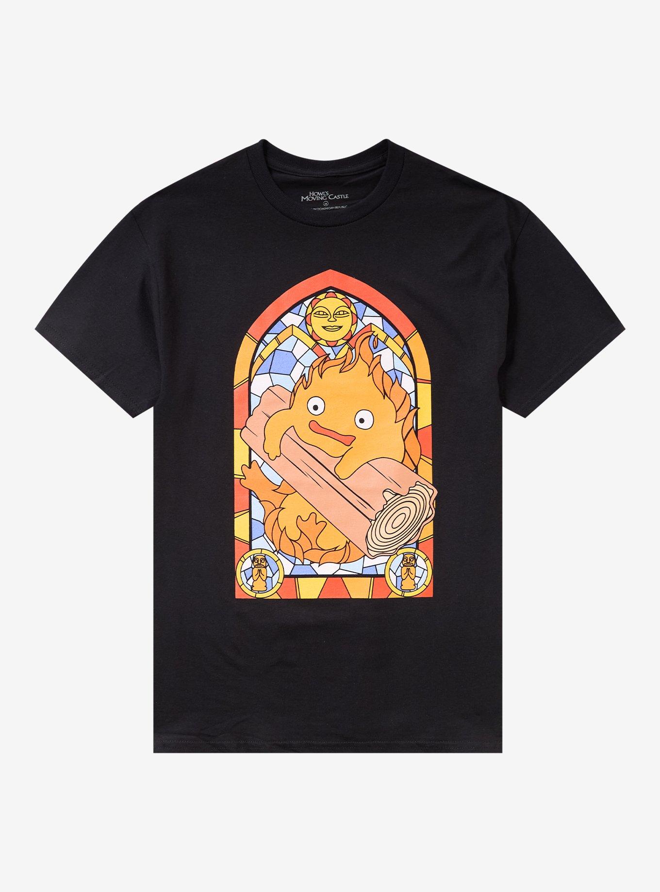 Studio Ghibli® Howl's Moving Castle Calcifer Stained Glass T-Shirt, , hi-res