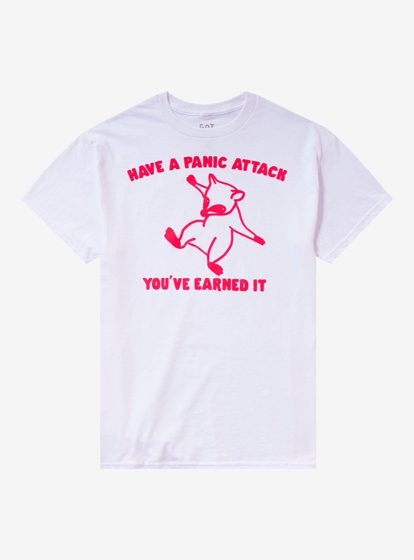 Panic Attack Raccoon T-Shirt By Got Funny?, , hi-res
