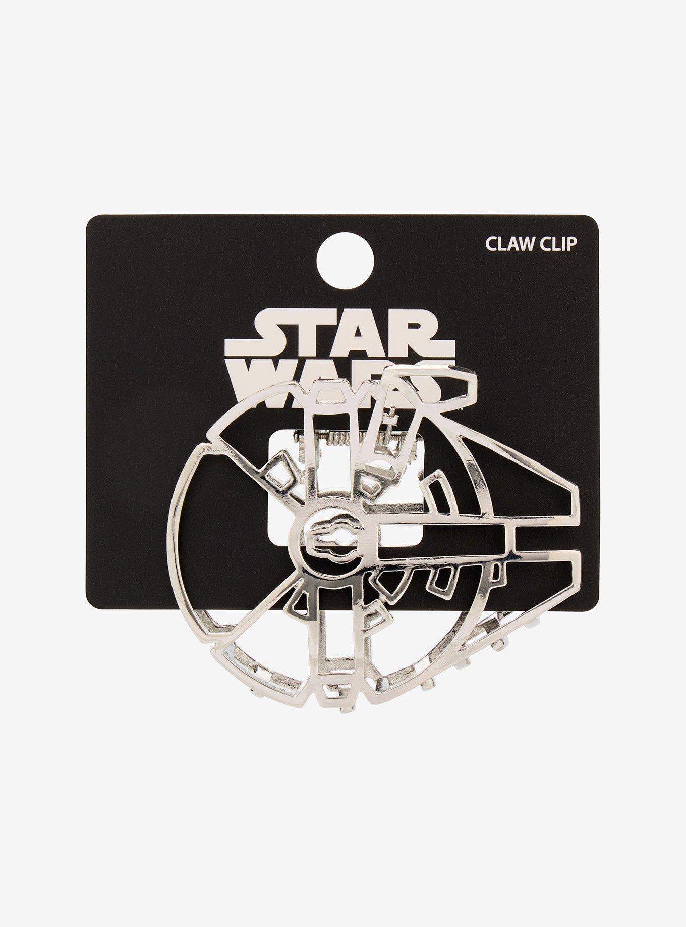 Star Wars Millennium Falcon Line Art Claw Hair Clip, , hi-res