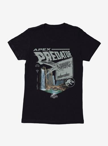 Jurassic World Rebirth Apex Predator Womens T-Shirt - BLACK