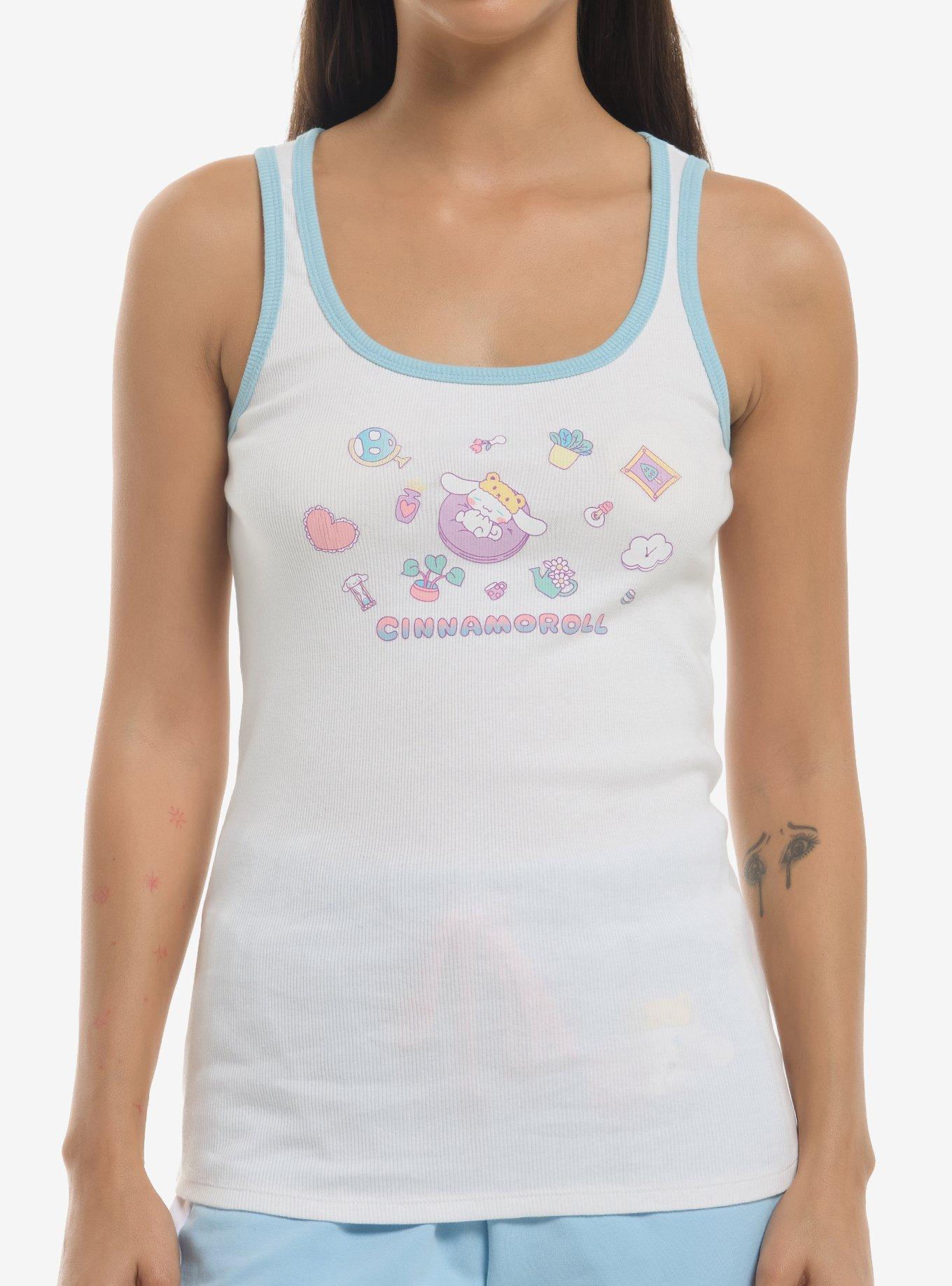 Cinnamoroll Sleepover Girls Racerback Tank Top, , hi-res